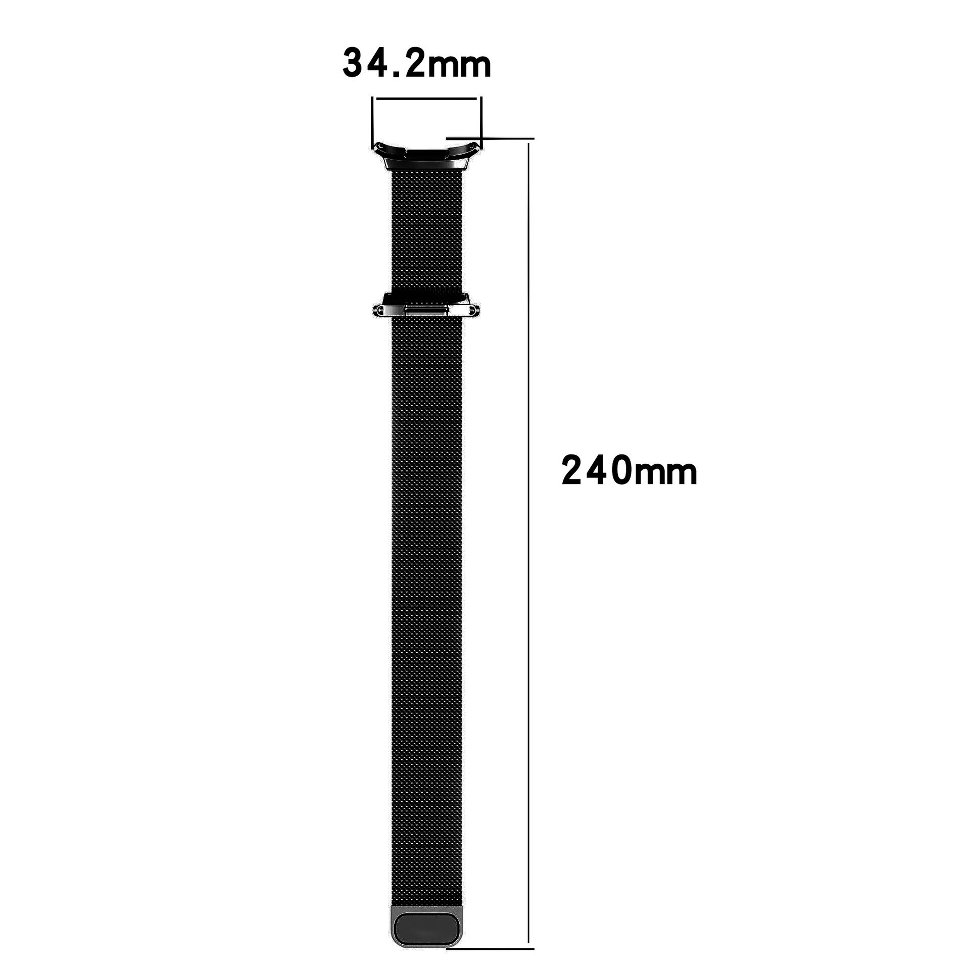 Samsung Galaxy Watch Ultra 47mm Milanaise-Armband Schwarz