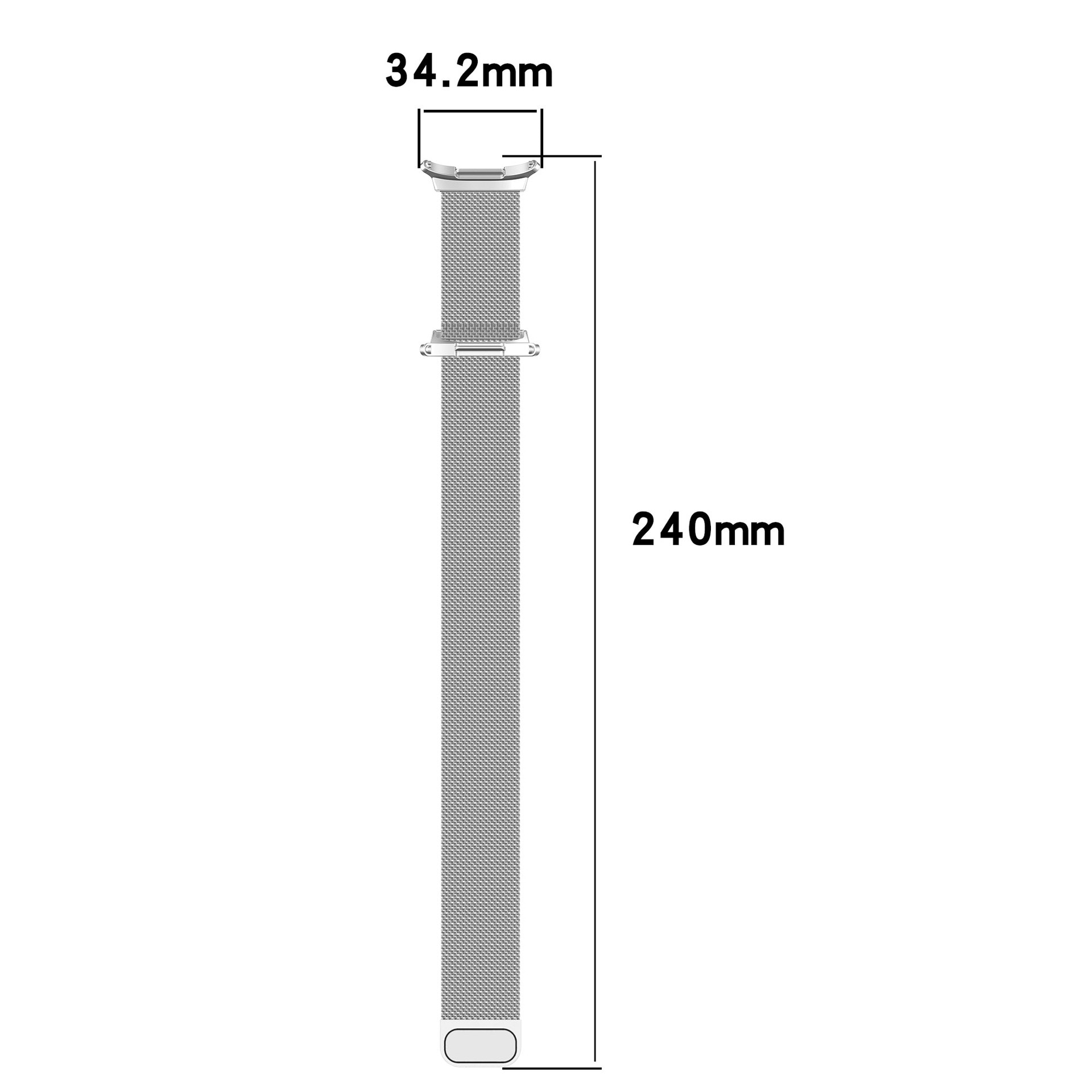Samsung Galaxy Watch Ultra (2025) Milanaise-Armband Silber