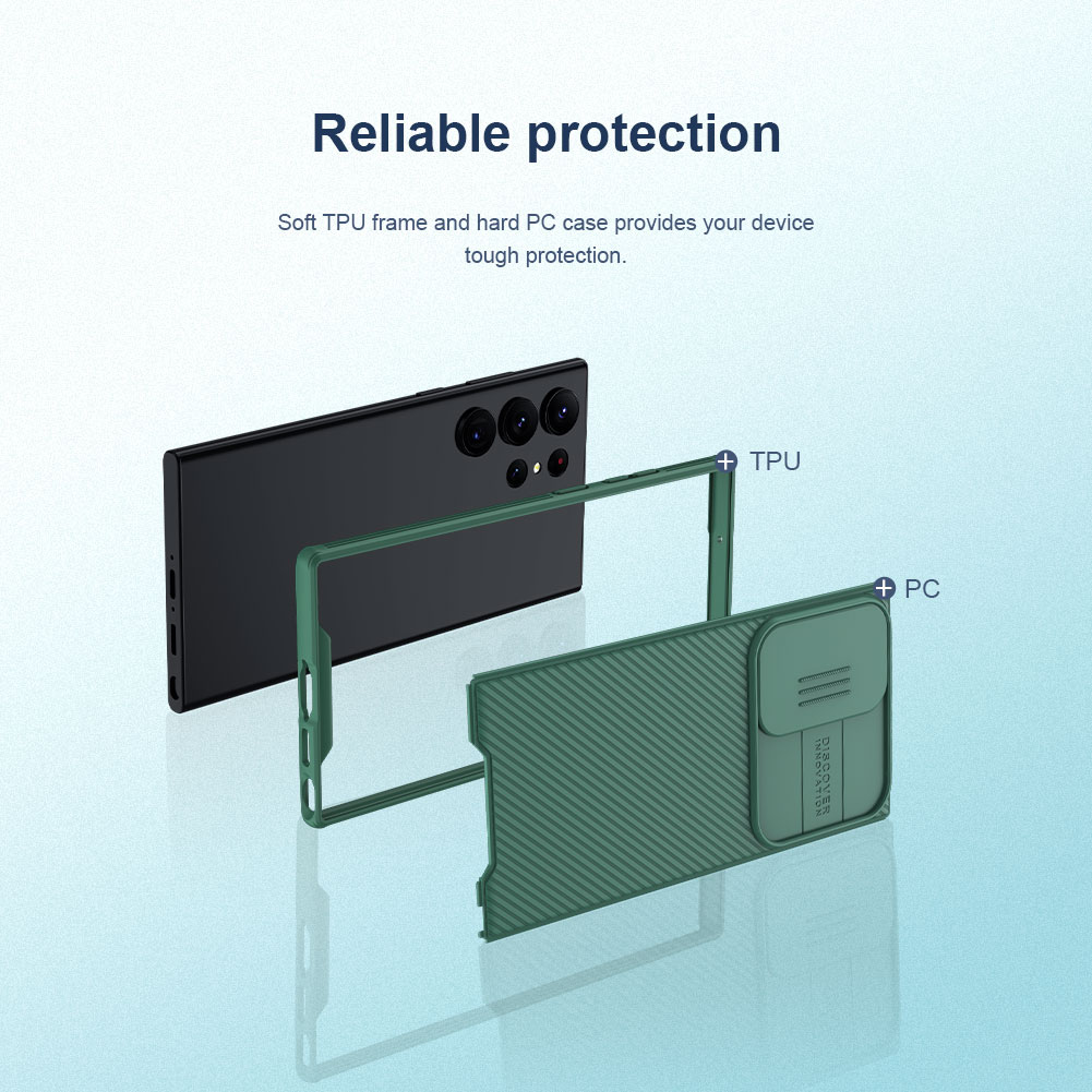 CamShield Hülle Samsung Galaxy S23 Ultra Grün