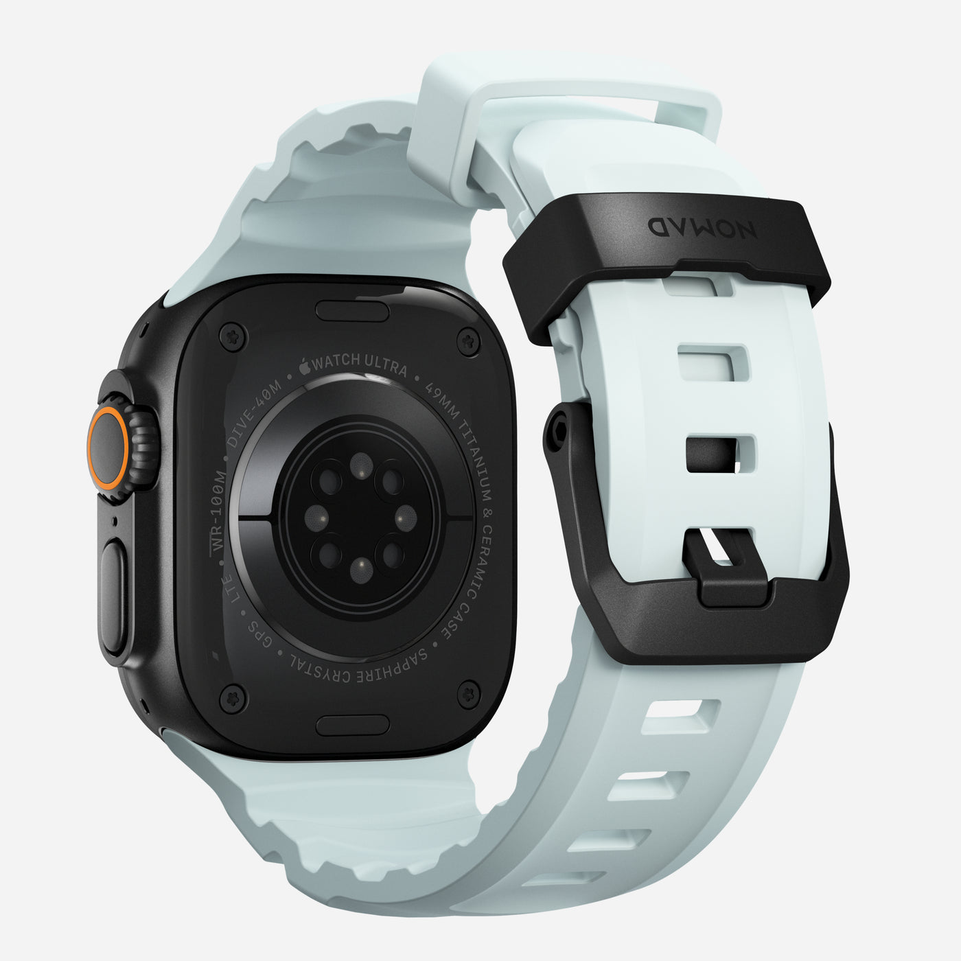 Apple Watch Series 7 45mm Rocky Point Band Icy Blue Glow (Black Hardware) - Limited edition