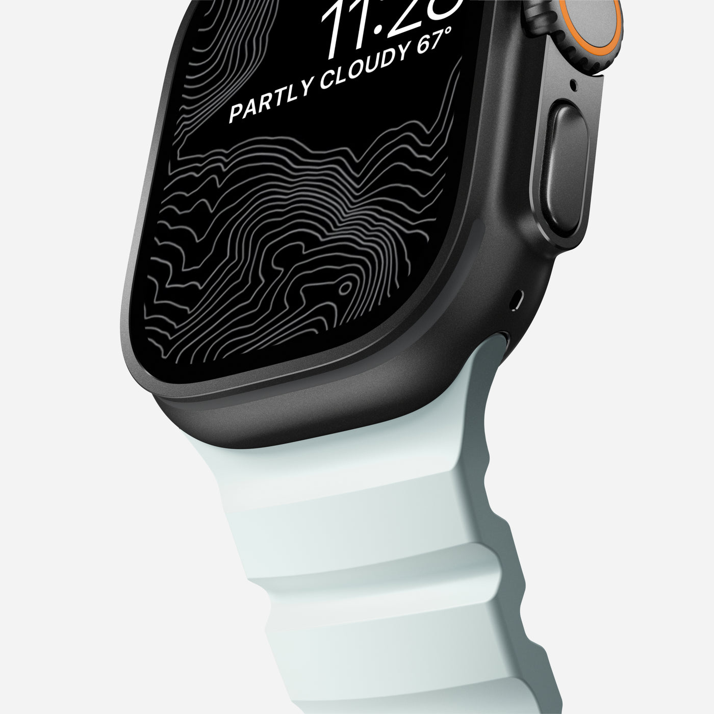 Apple Watch Series 7 45mm Rocky Point Band Icy Blue Glow (Black Hardware) - Limited edition