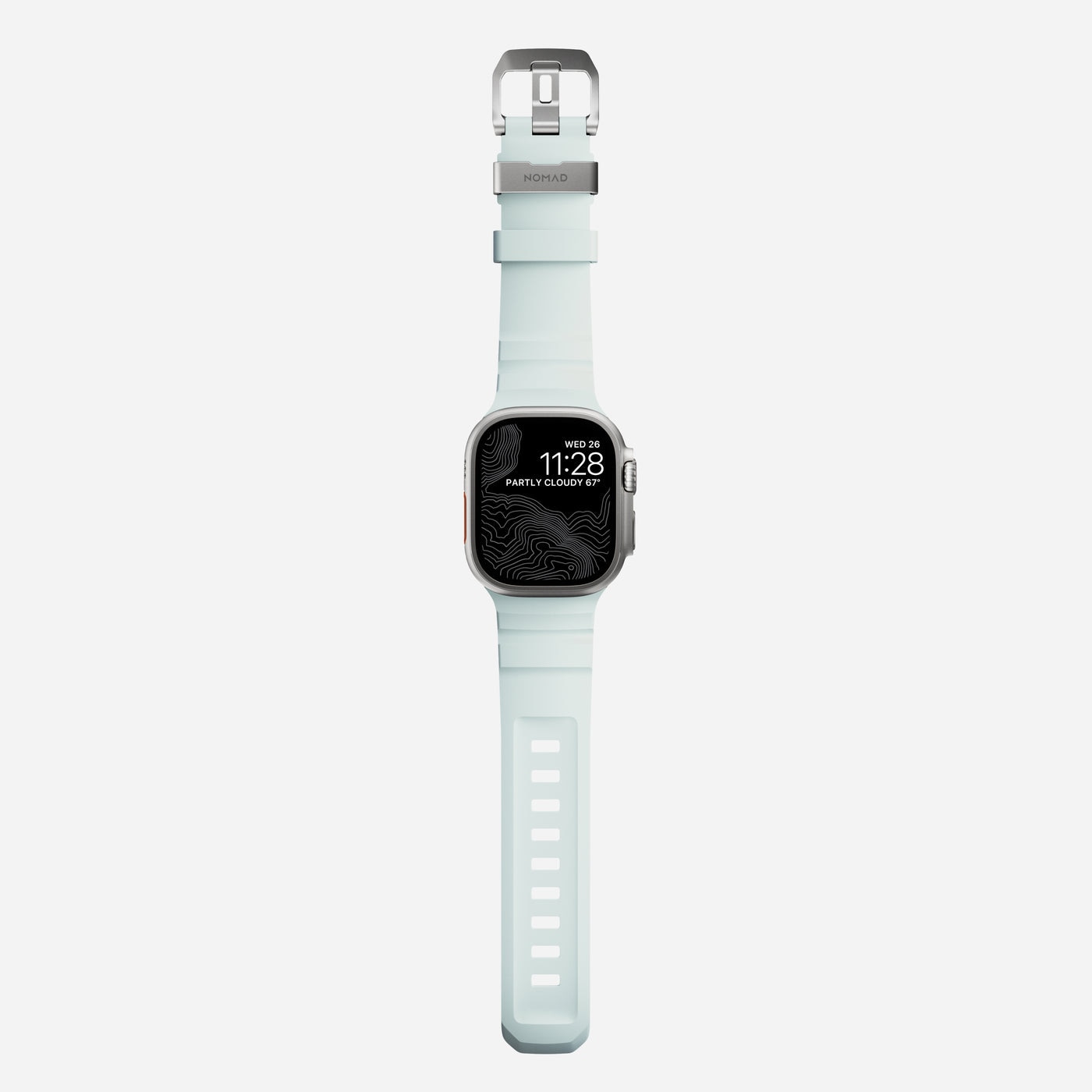 Apple Watch Series 7 45mm Rocky Point Band Icy Blue Glow (Black Hardware) - Limited edition