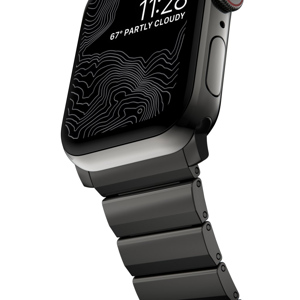 Steel Band Apple Watch 45mm Series 8 Graphite