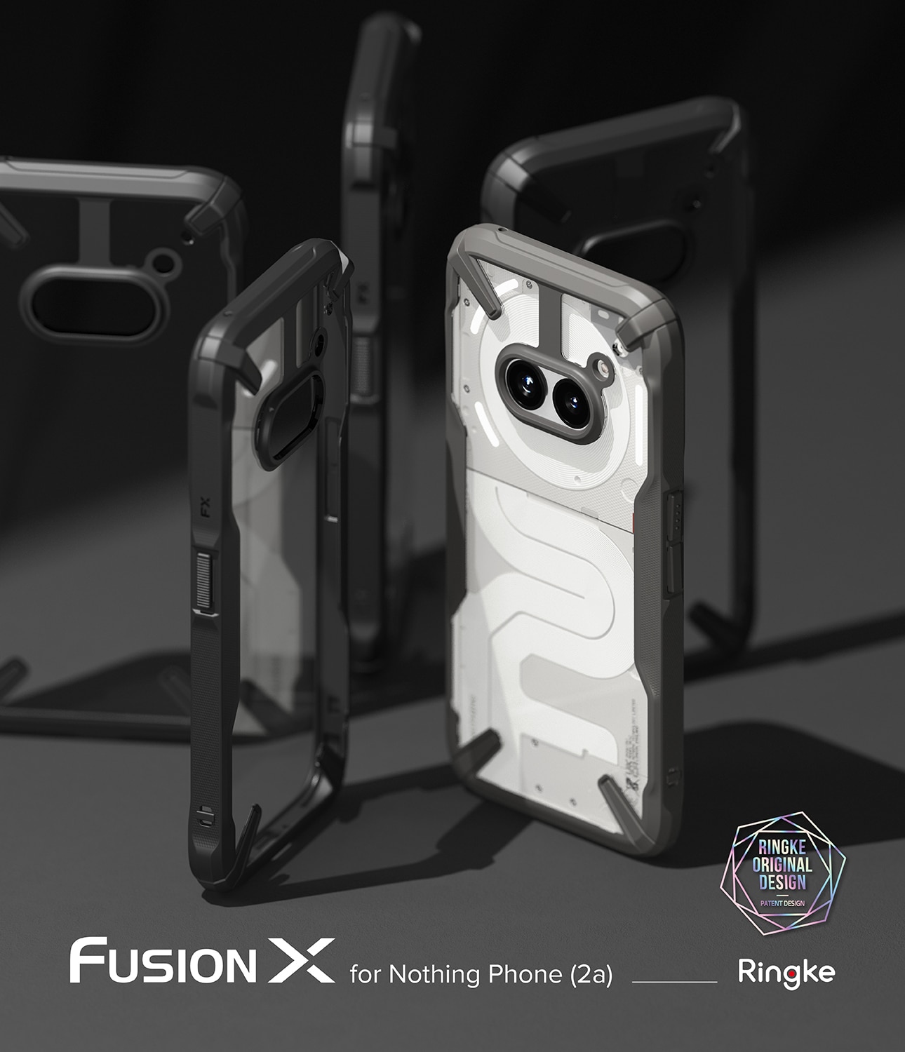 Fusion X Case Nothing Phone 2a schwarz