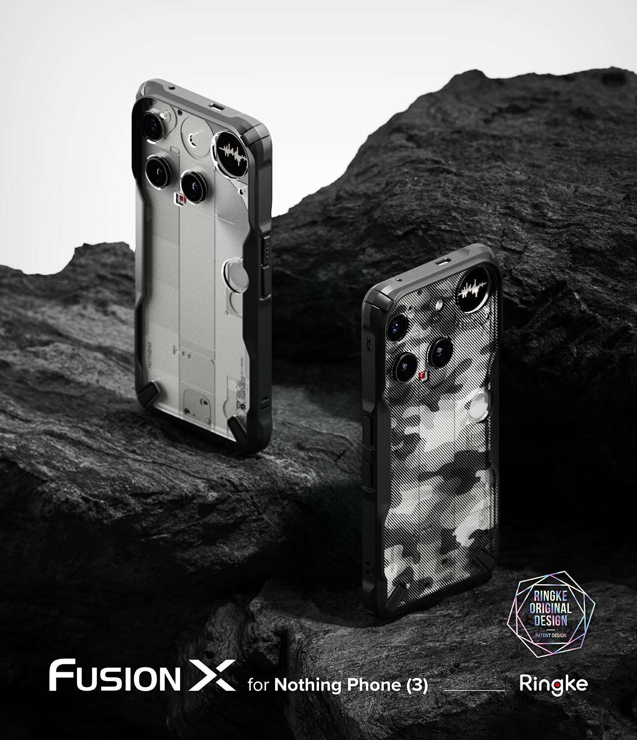 Fusion X Case Nothing Phone 3 Schwarz