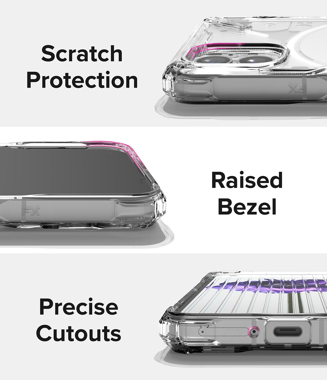 Fusion X Case Nothing Phone 1 Transparent