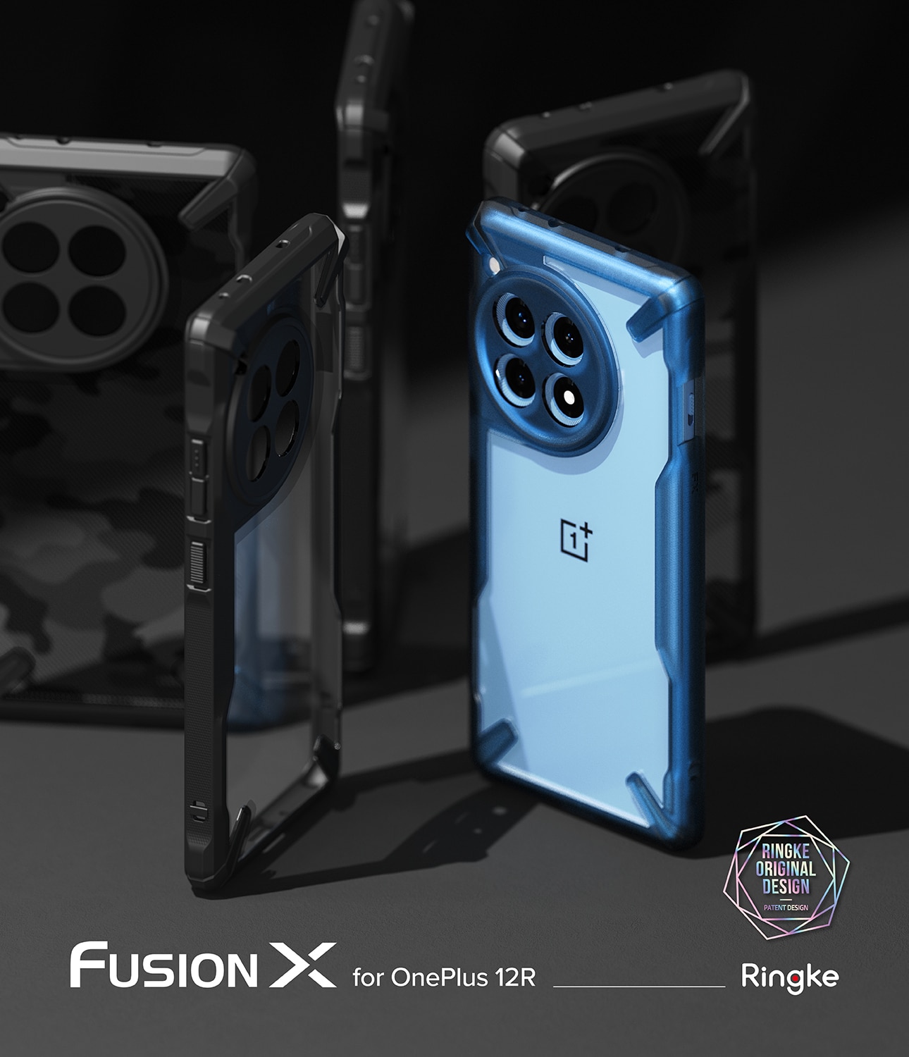 Fusion X Case OnePlus 12R schwarz