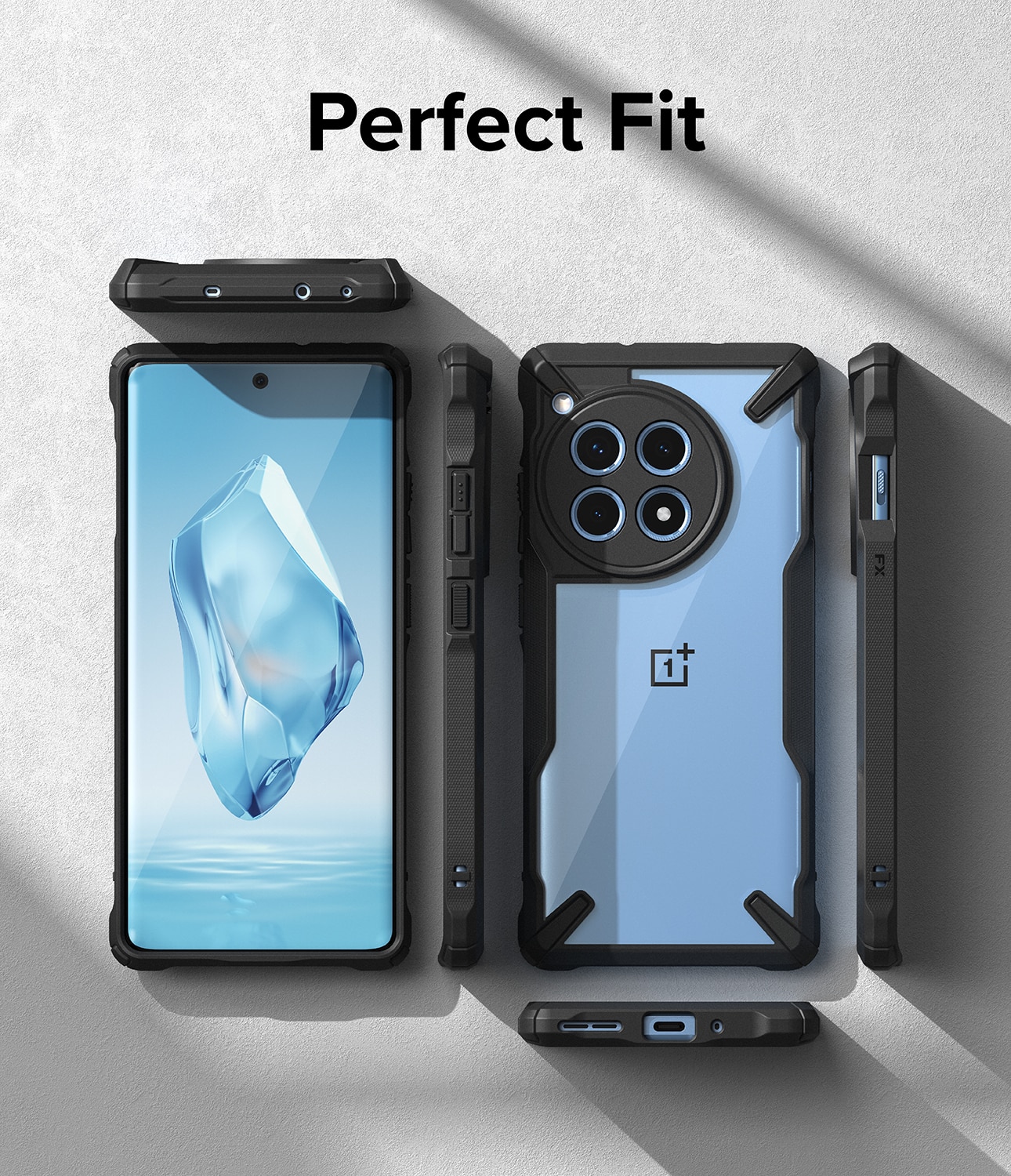 Fusion X Case OnePlus 12R schwarz