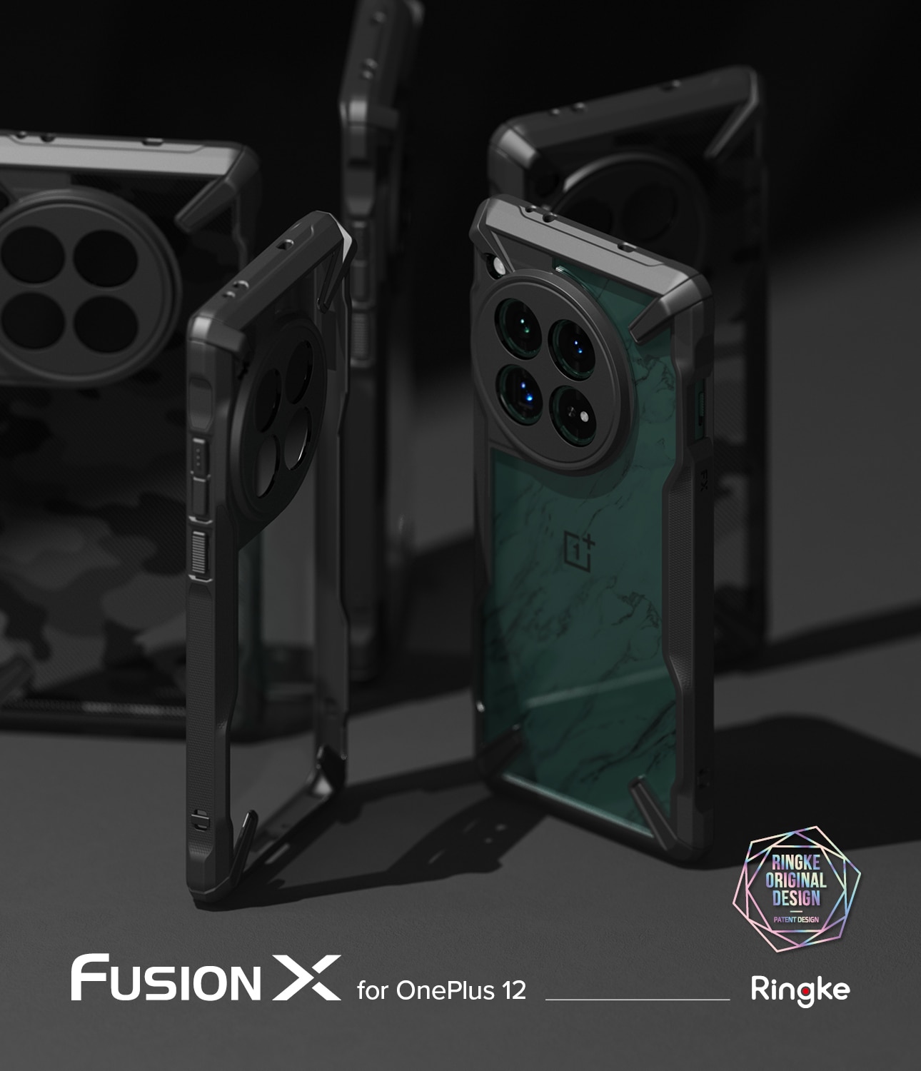 Fusion X Case OnePlus 12 schwarz