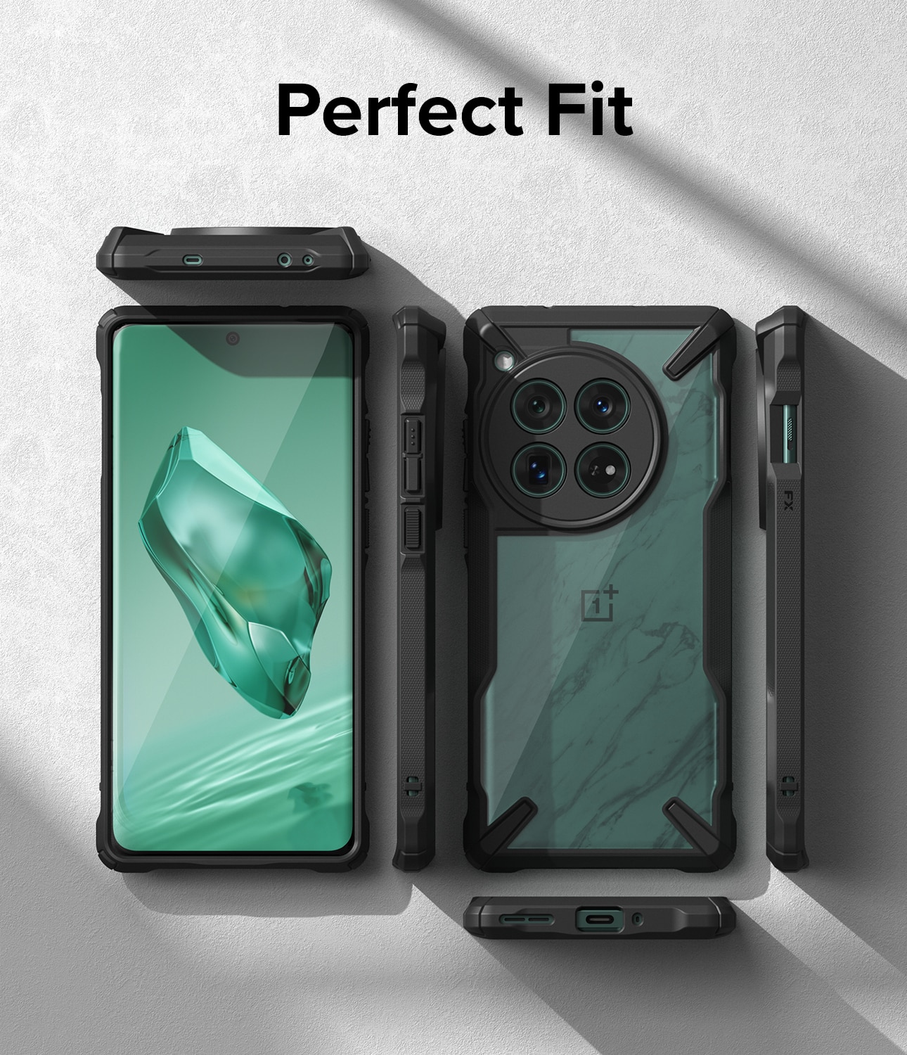 Fusion X Case OnePlus 12 schwarz