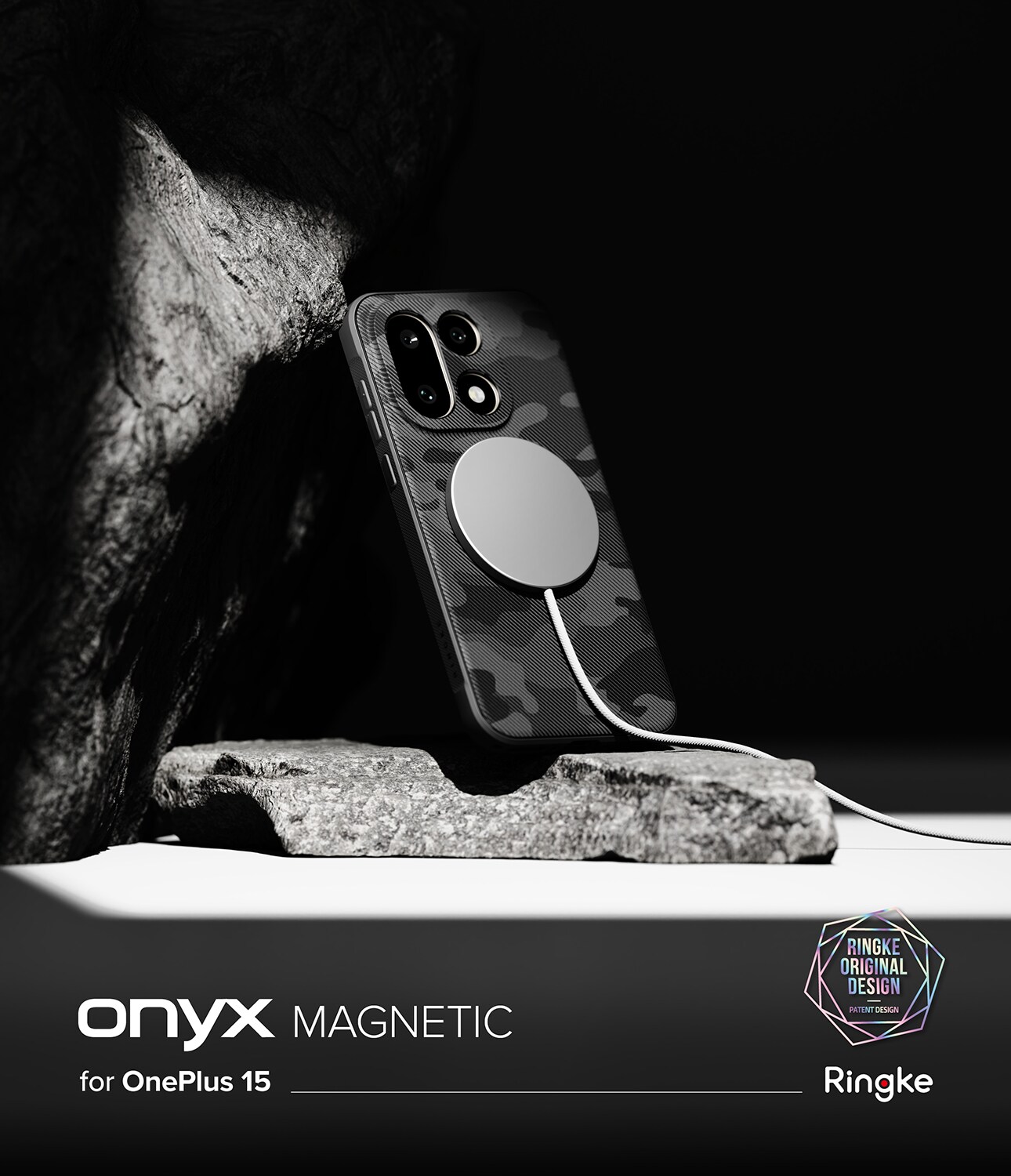 Onyx Magnetic Case  OnePlus 15 Camo Black