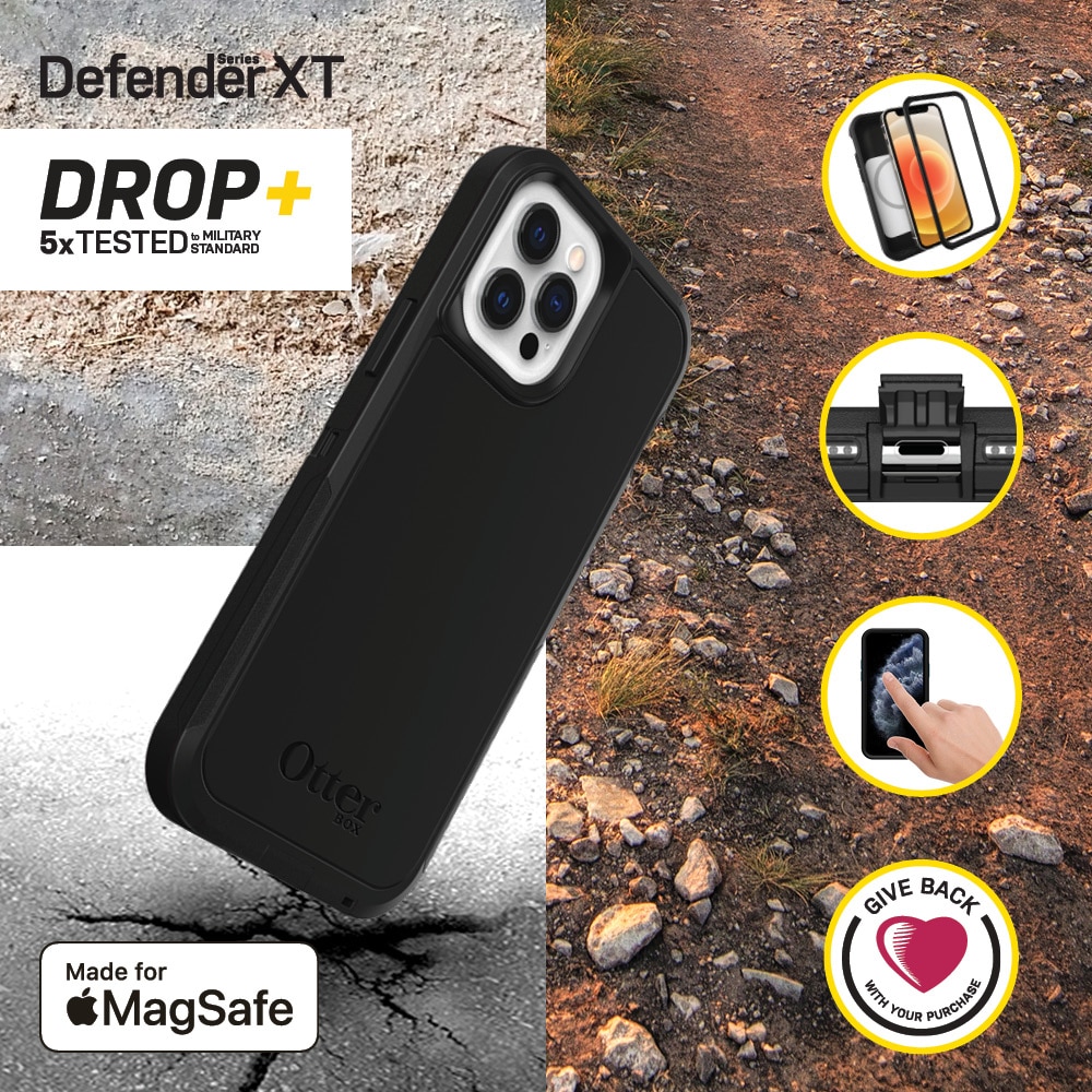 Defender XT MagSafe Hülle iPhone 12/12 Pro Schwarz