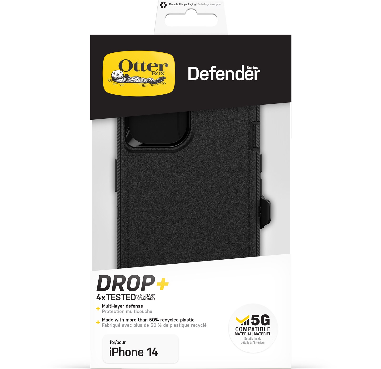 Defender Hülle iPhone 14 Schwarz