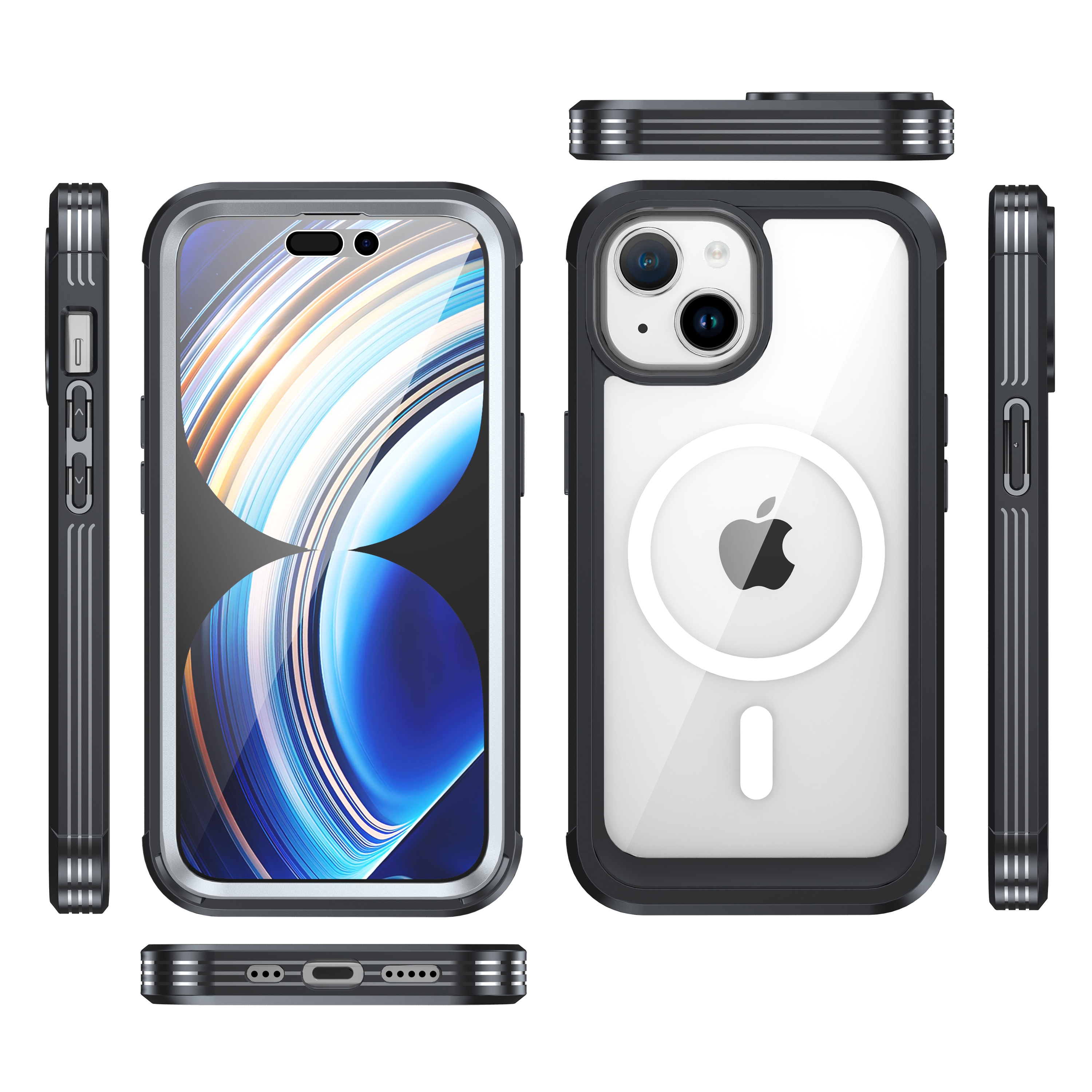 iPhone 15 Plus Premium Full Protection Case Black