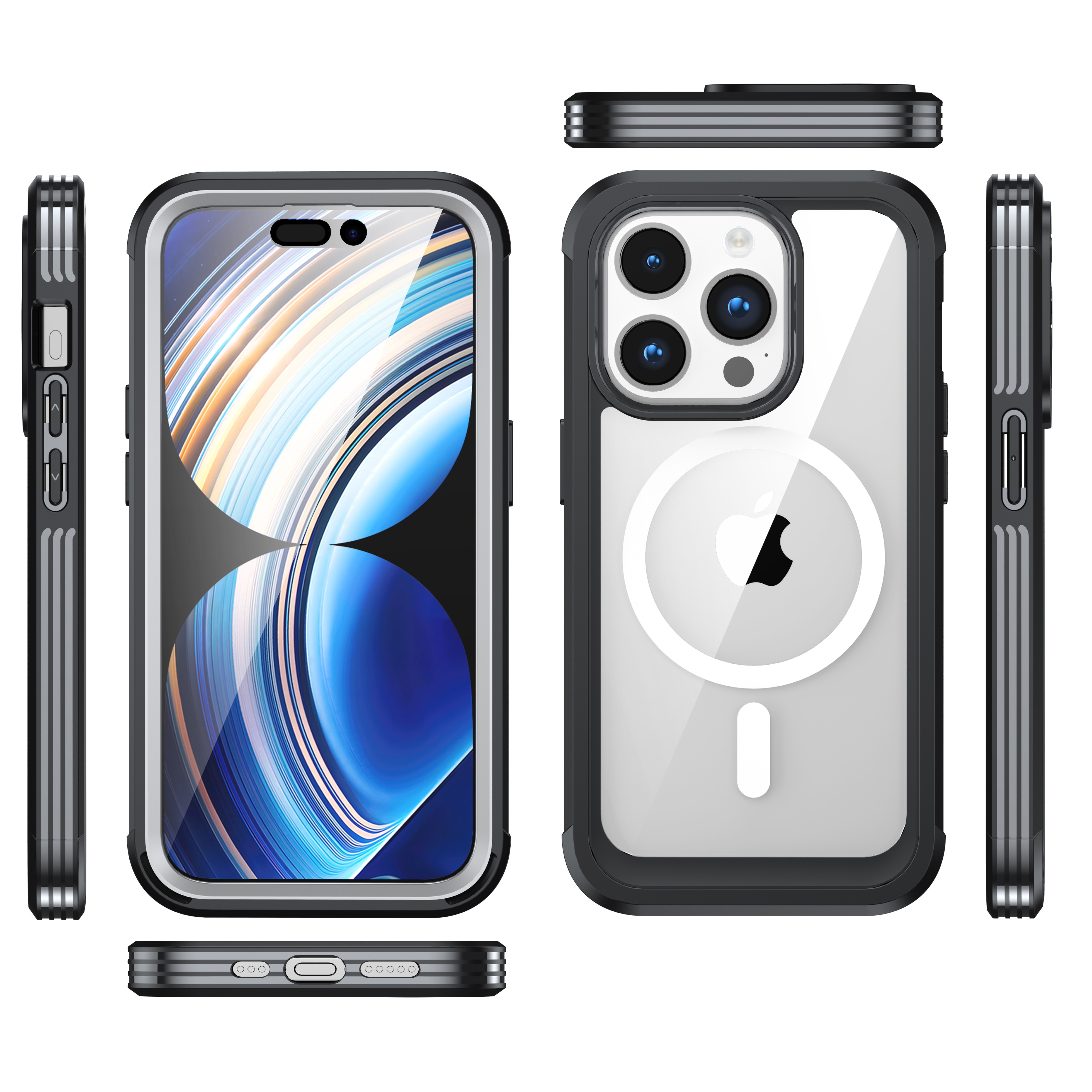 iPhone 15 Pro Max Premium Full Protection Case Black