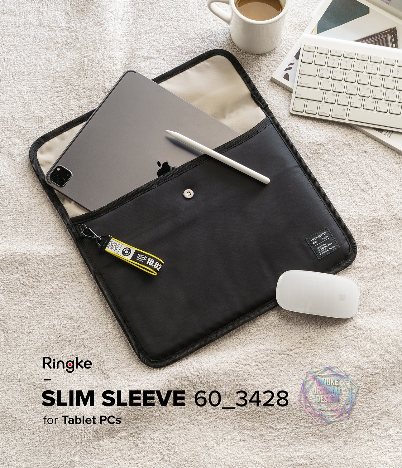 Slim Sleeve 12.9" Schwarz