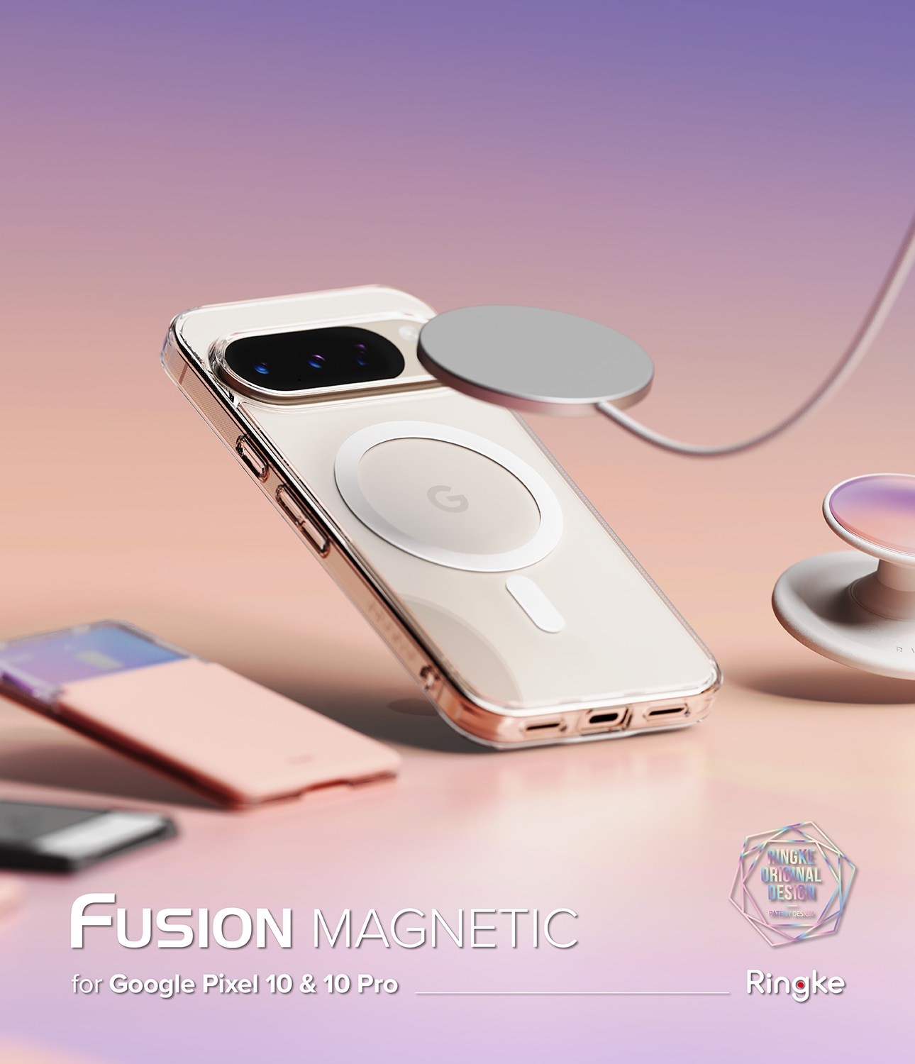 Fusion Magnetic Case Google Pixel 10  Transparent