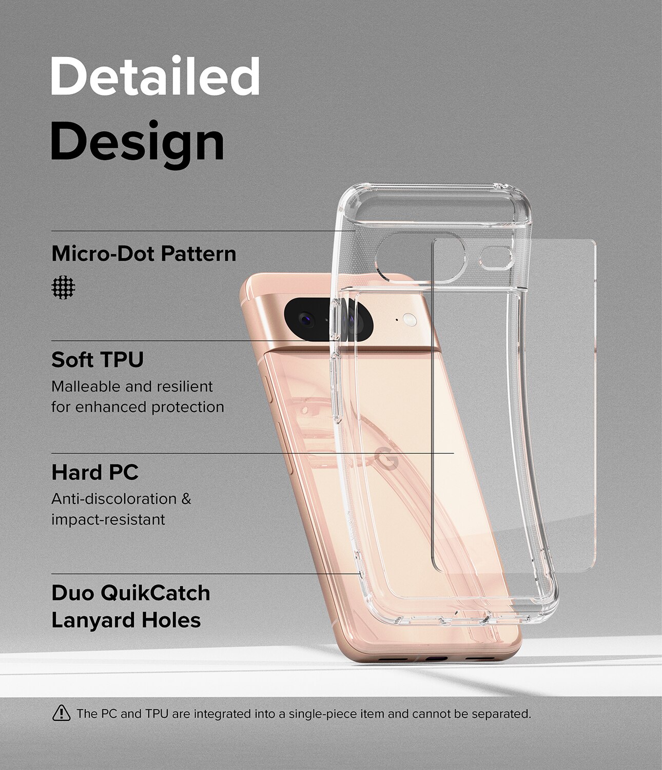 Fusion Case Google Pixel 8 Transparent