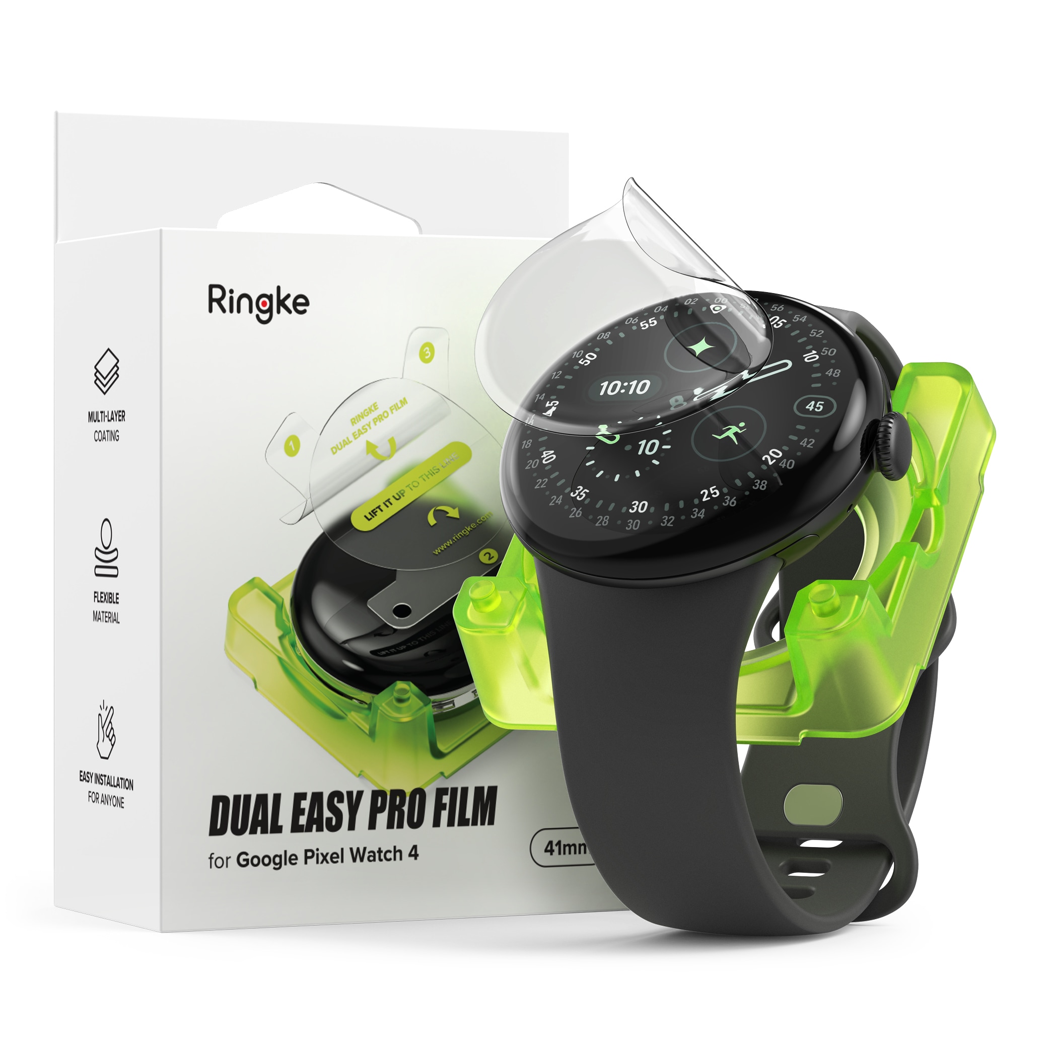 Dual Easy Pro Screen Protector (2 Stück) Google Pixel Watch 4 41mm