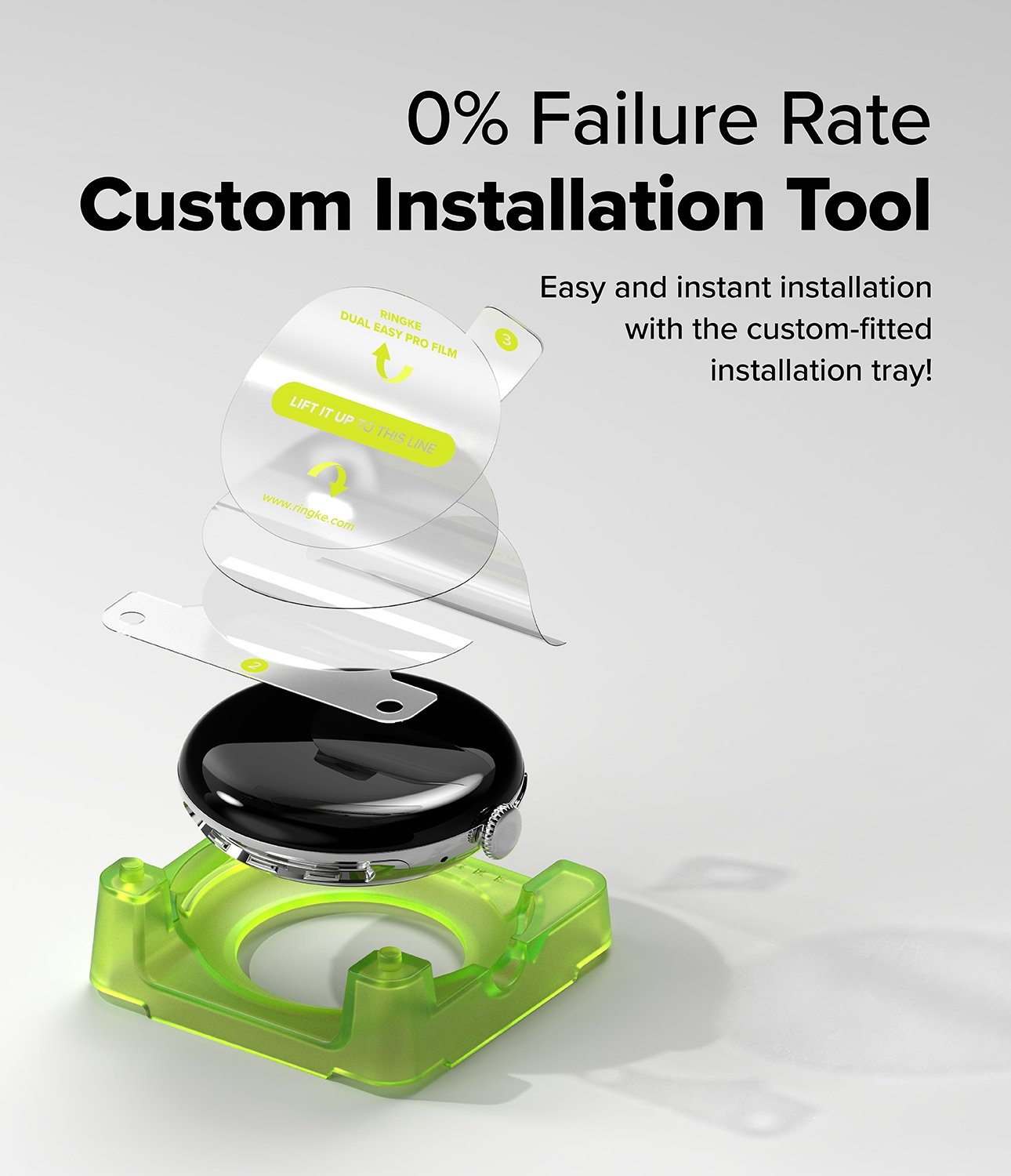 Dual Easy Pro Screen Protector (2 Stück) Google Pixel Watch 4 41mm