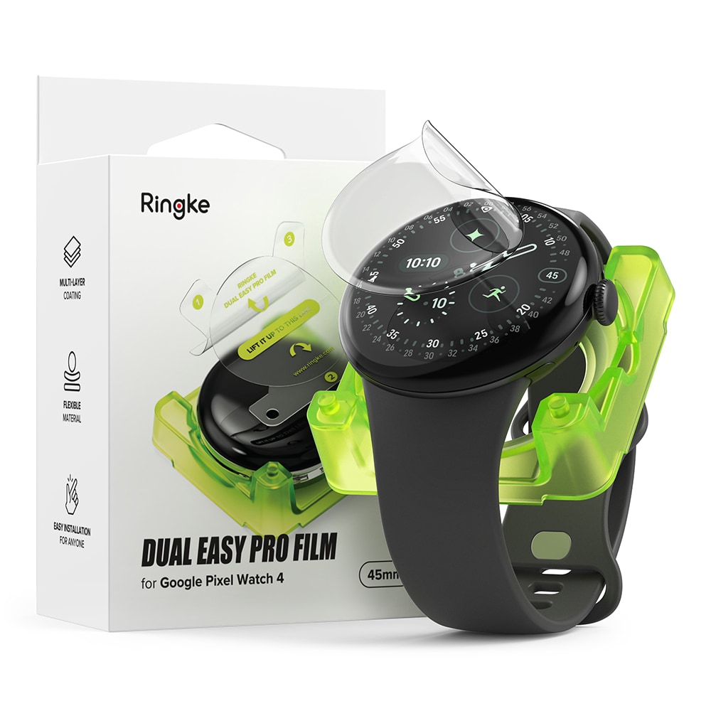 Dual Easy Pro Screen Protector (2 Stück) Google Pixel Watch 4 45mm