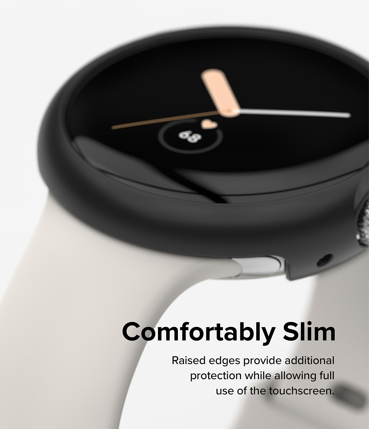 Slim Case (2 Stück) Google Pixel Watch Matte Black & Clear