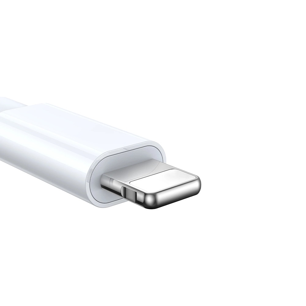 3-in-1 Kabel USB-A -> 2x  Lightning + Magnetisches Ladegerät, weiß (S-IW007)