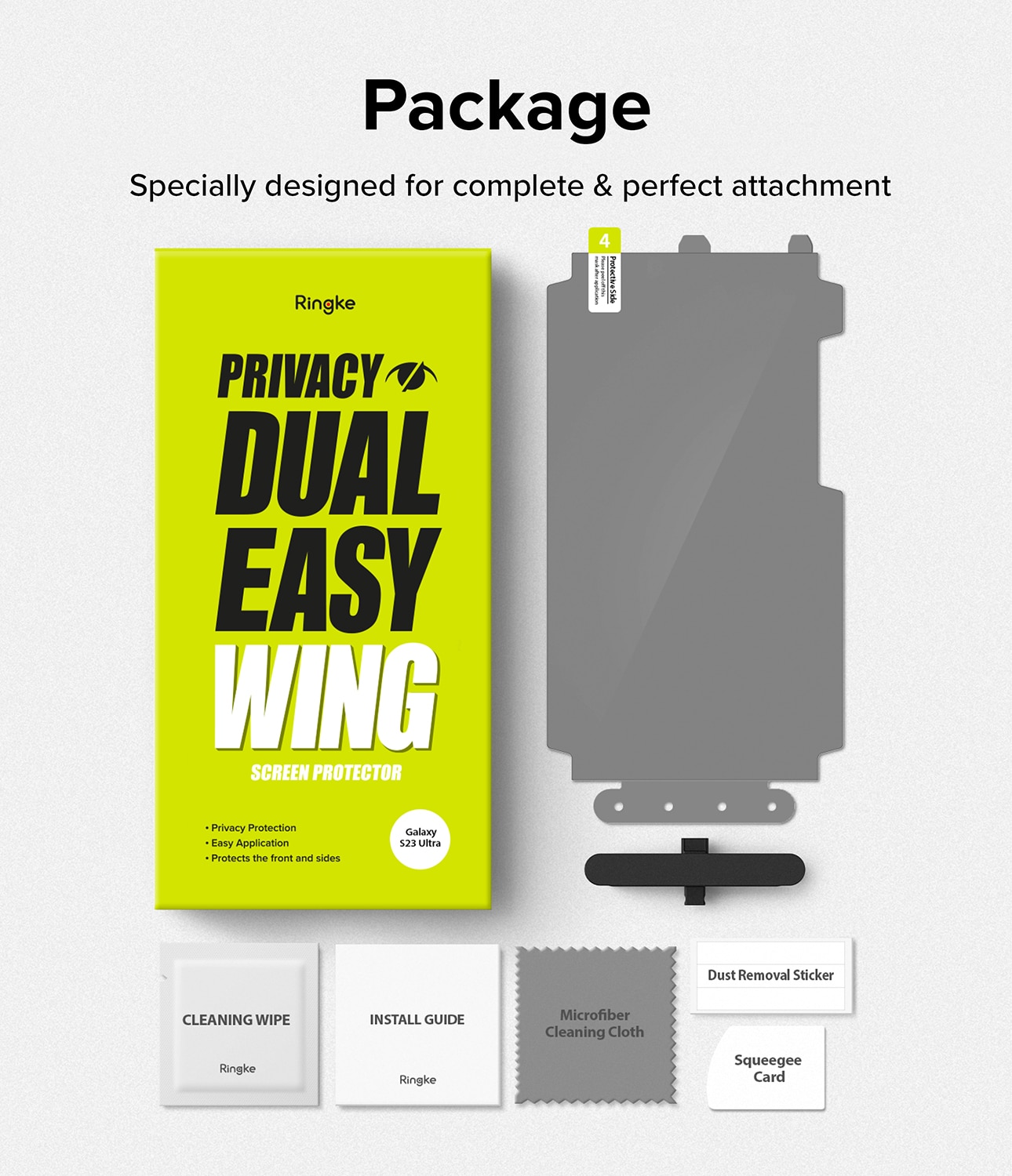 Privacy Dual Easy Wing Screen Protector Samsung Galaxy S23 Ultra