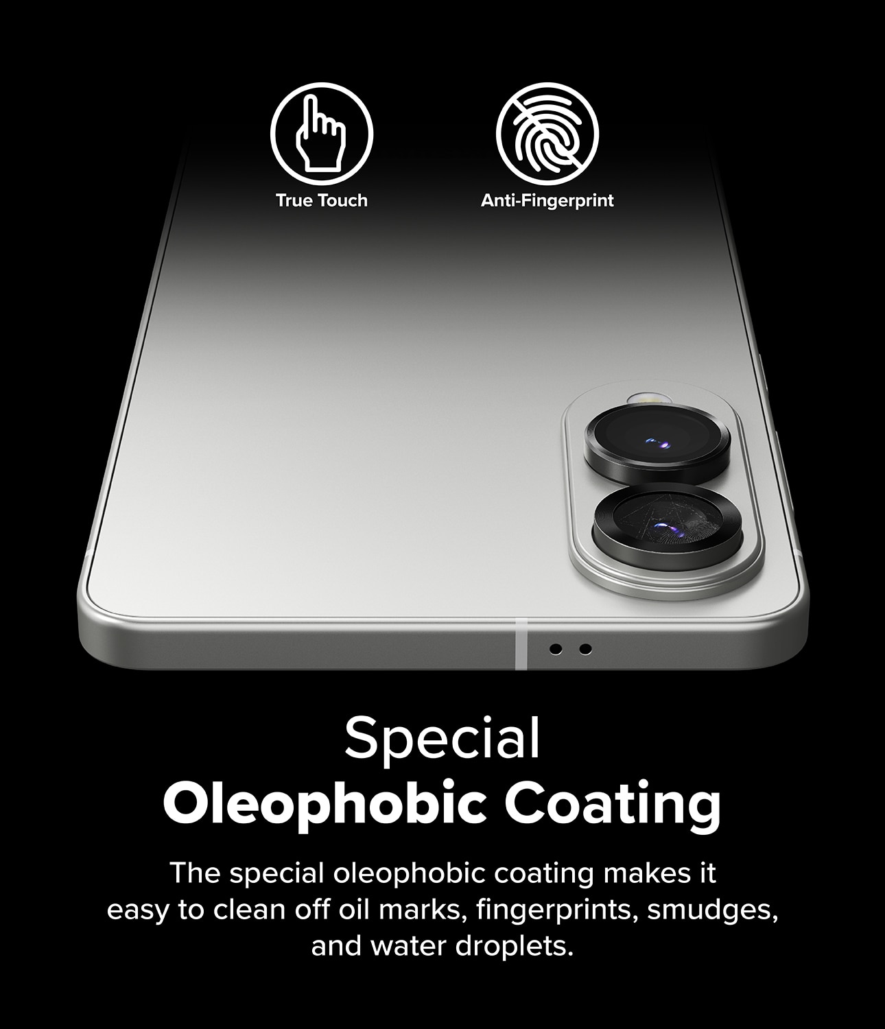 Camera Lens Frame Glass (2 Stück) Samsung Galaxy S25 Edge Black