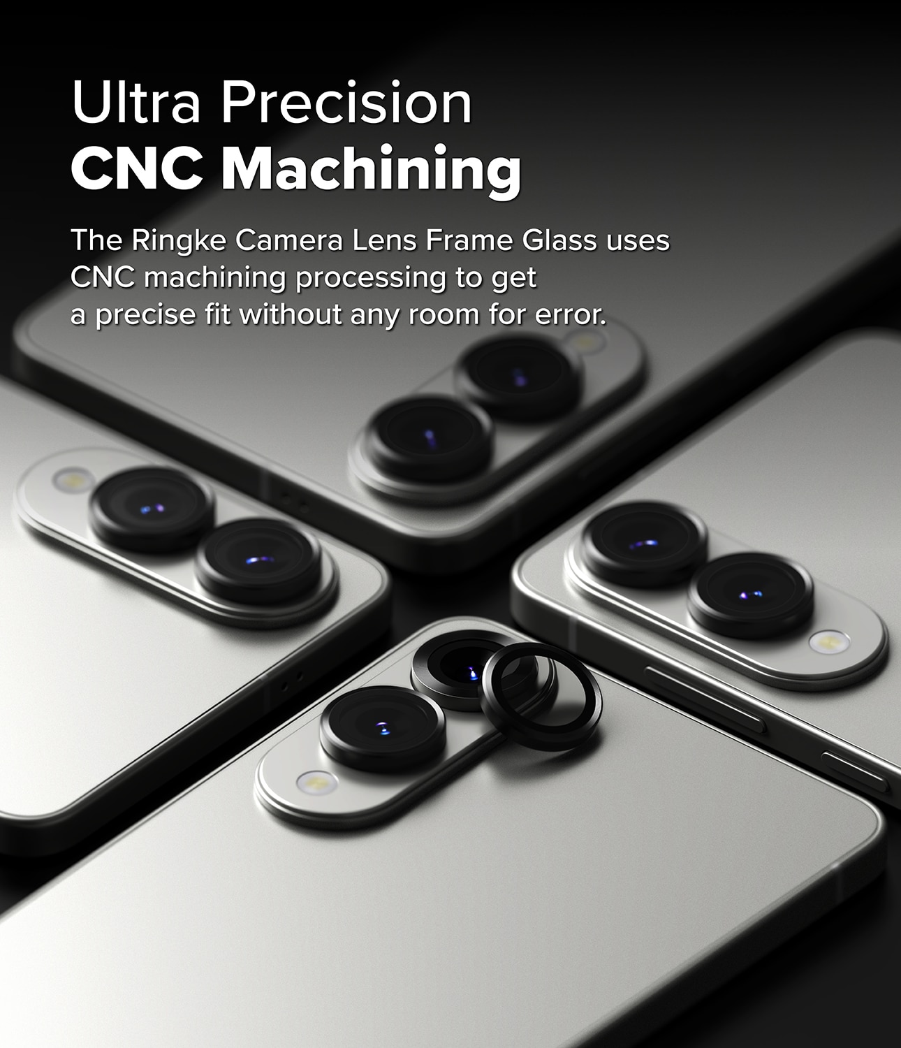 Camera Lens Frame Glass (2 Stück) Samsung Galaxy S25 Edge Black