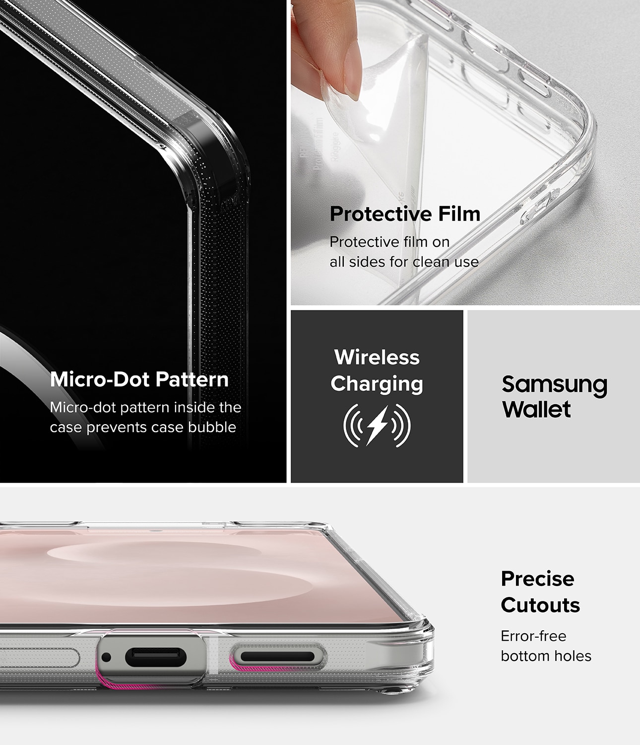 Fusion Magnetic Case Samsung Galaxy S25 Edge  Clear