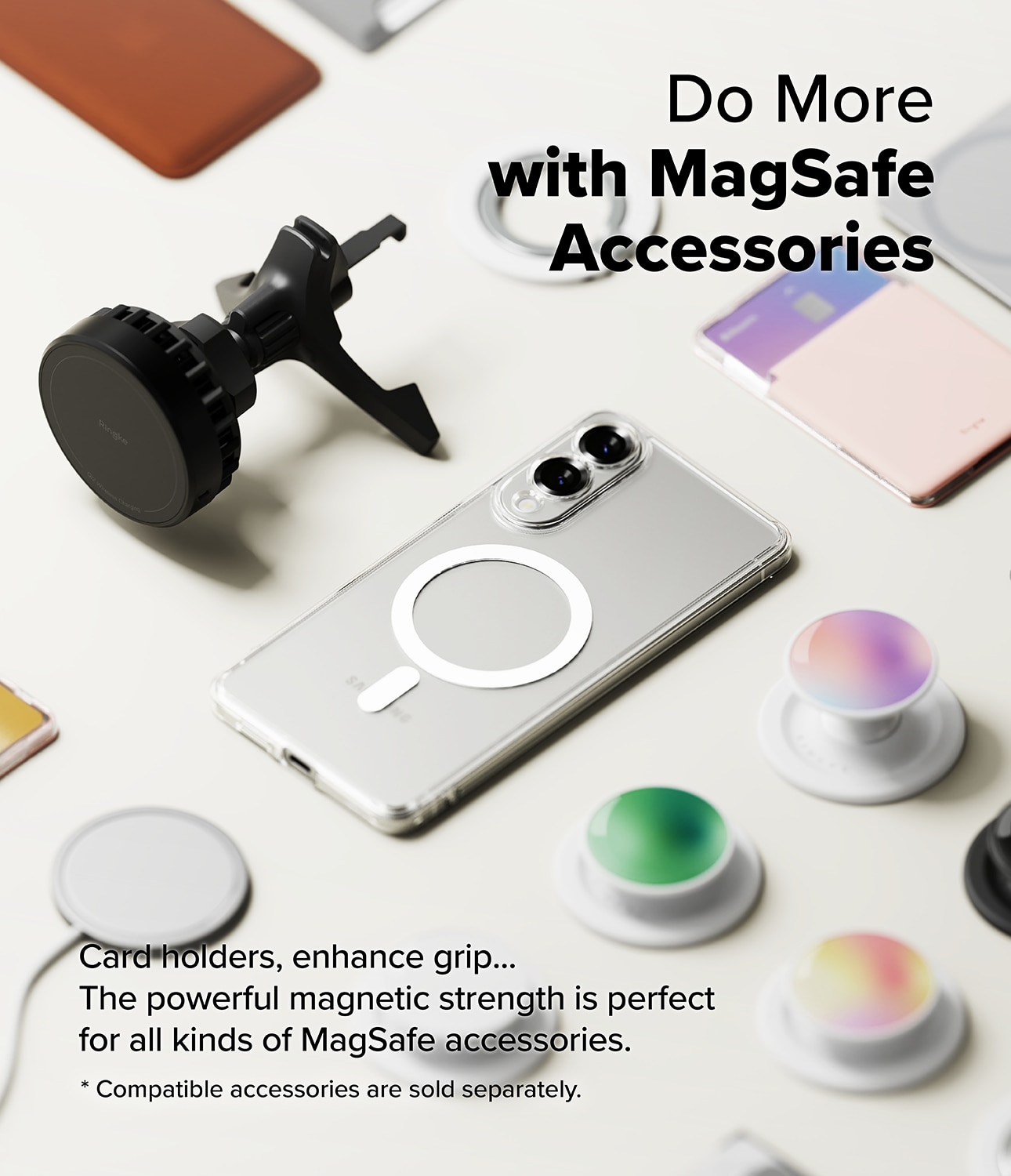 Fusion Magnetic Case Samsung Galaxy S25 Edge  Clear