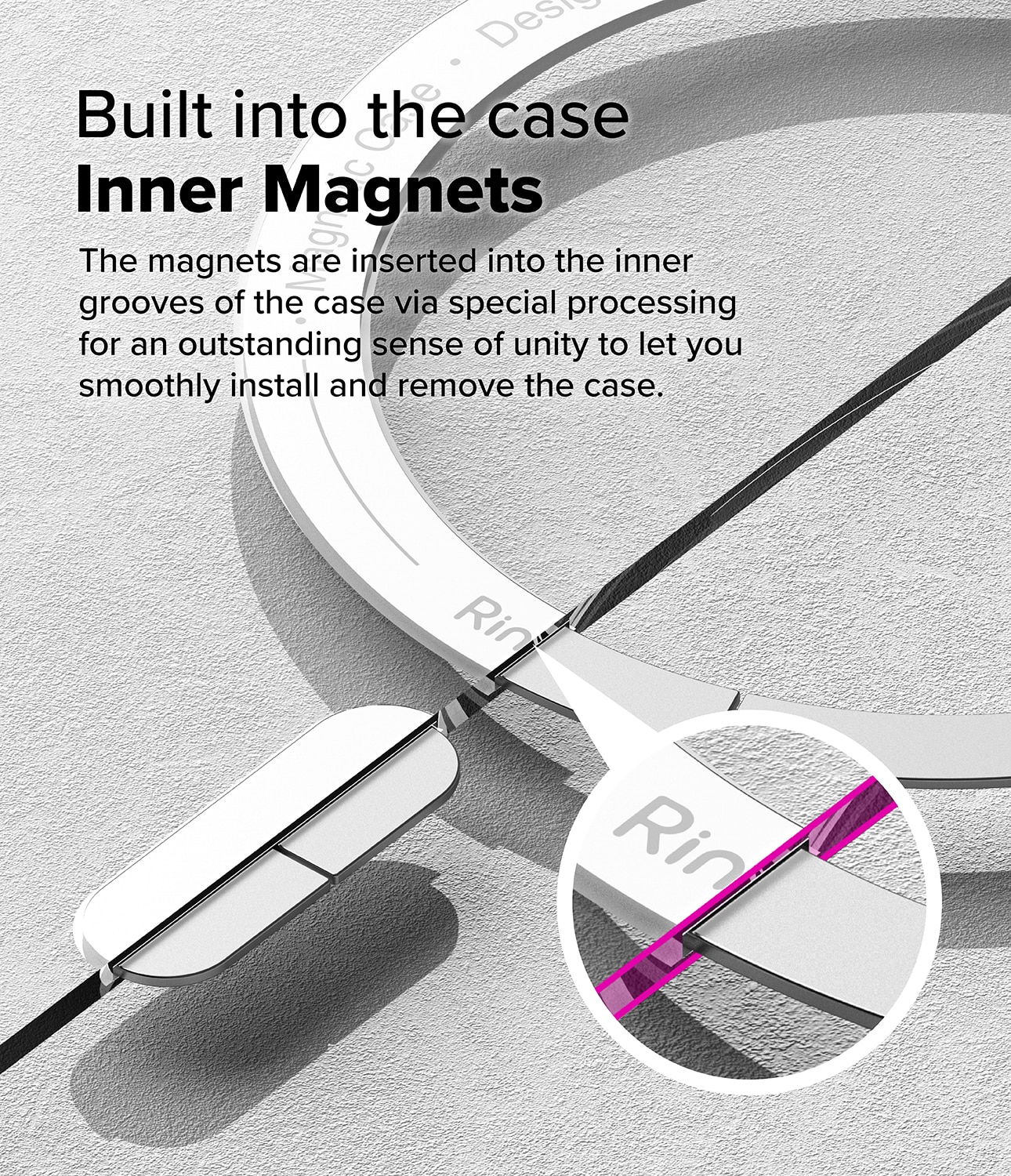 Fusion Magnetic Case Samsung Galaxy S25 Edge  Clear