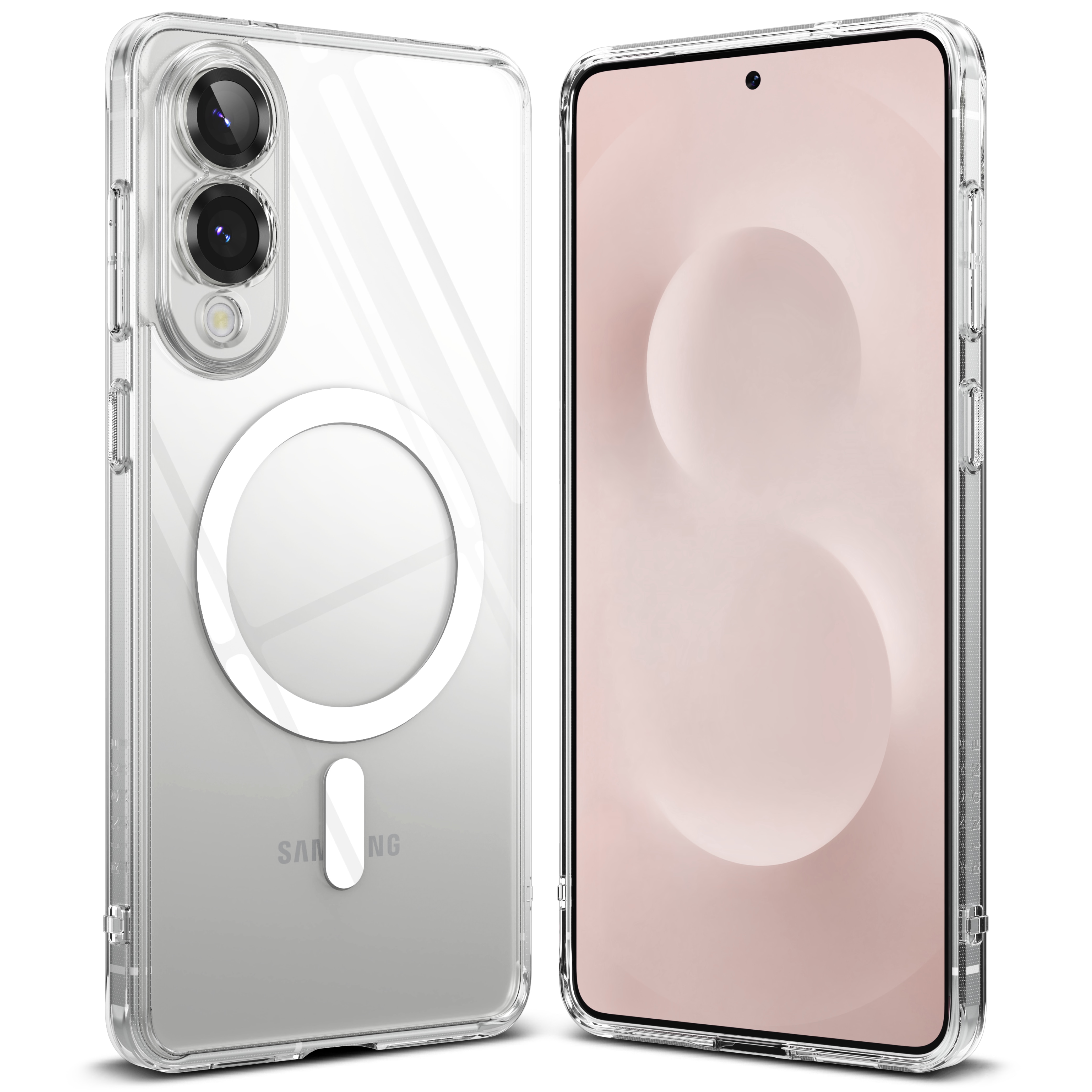 Fusion Magnetic Case Samsung Galaxy S25 Edge  Clear