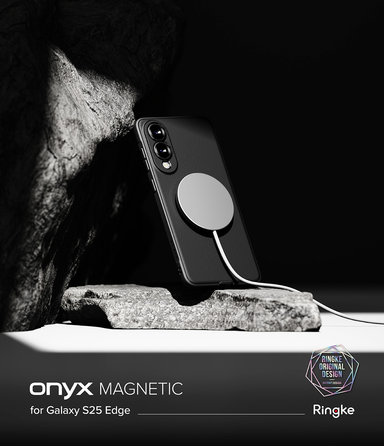 Onyx Magnetic Case Samsung Galaxy S25 Edge Black