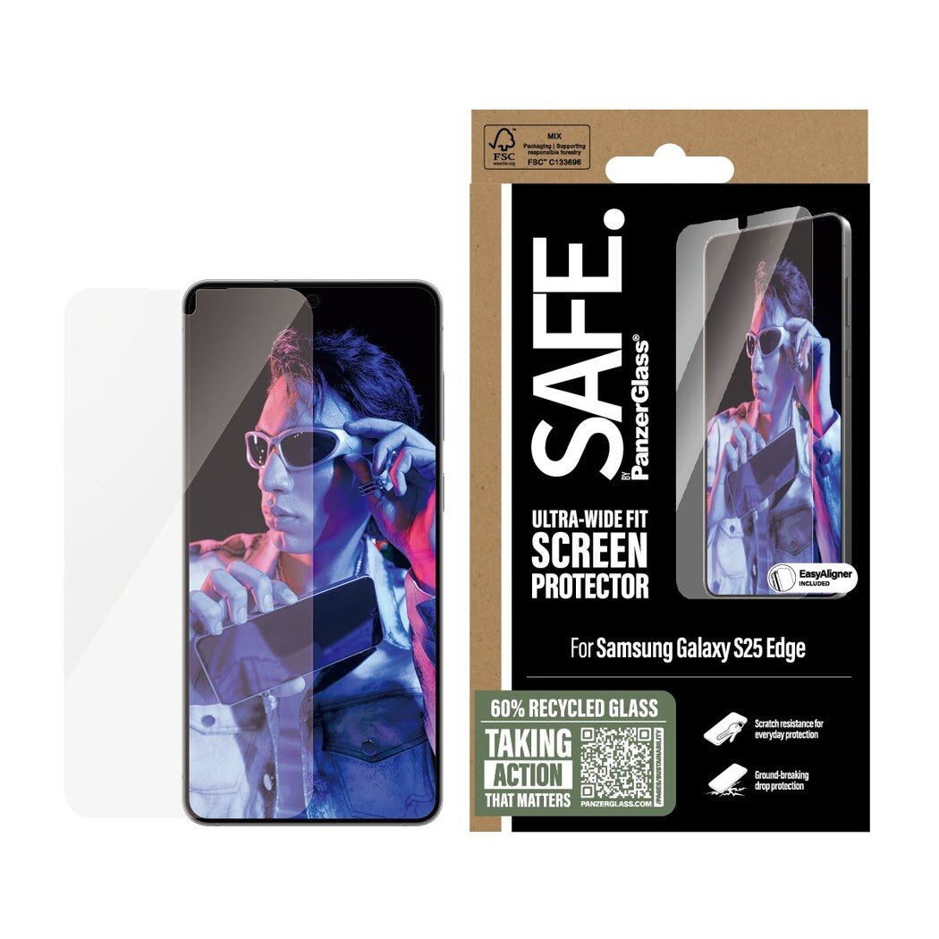 Samsung Galaxy S25 Edge Displayschutz Ultra Wide Fit (with EasyAligner)