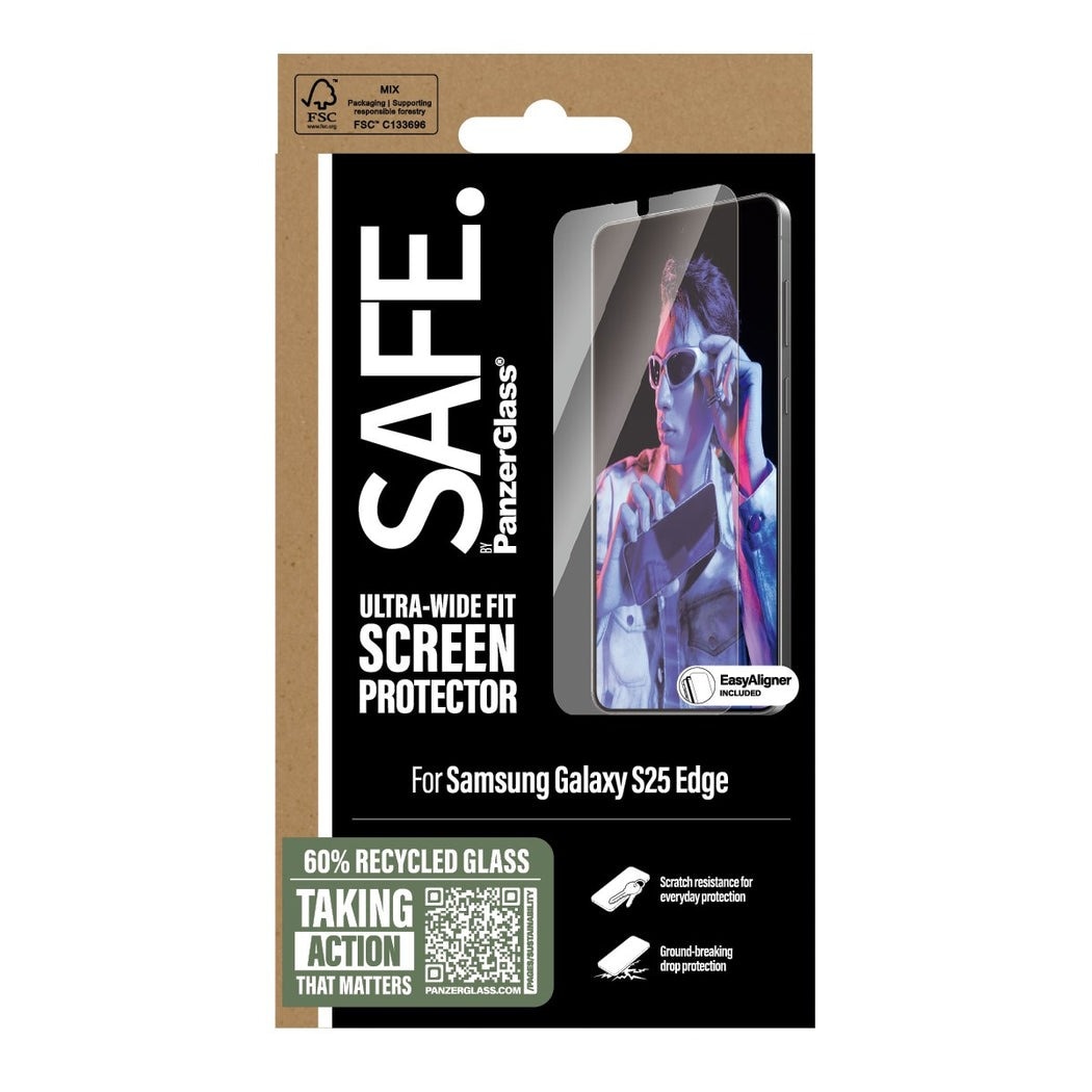Samsung Galaxy S25 Edge Displayschutz Ultra Wide Fit (with EasyAligner)