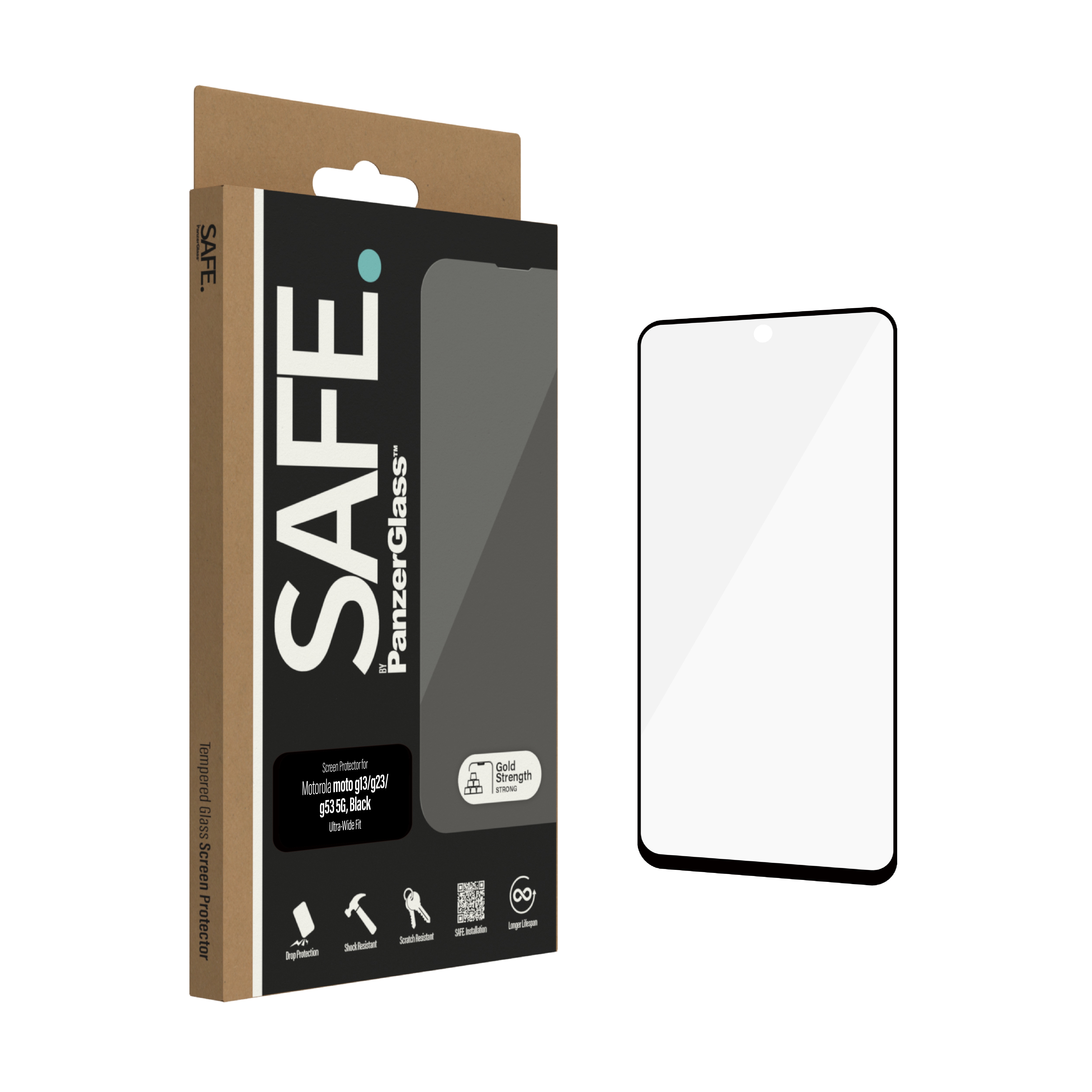 Motorola Moto G13/Moto G23/Moto G53 Displayschutz/Screen Protector Ultra Wide Fit