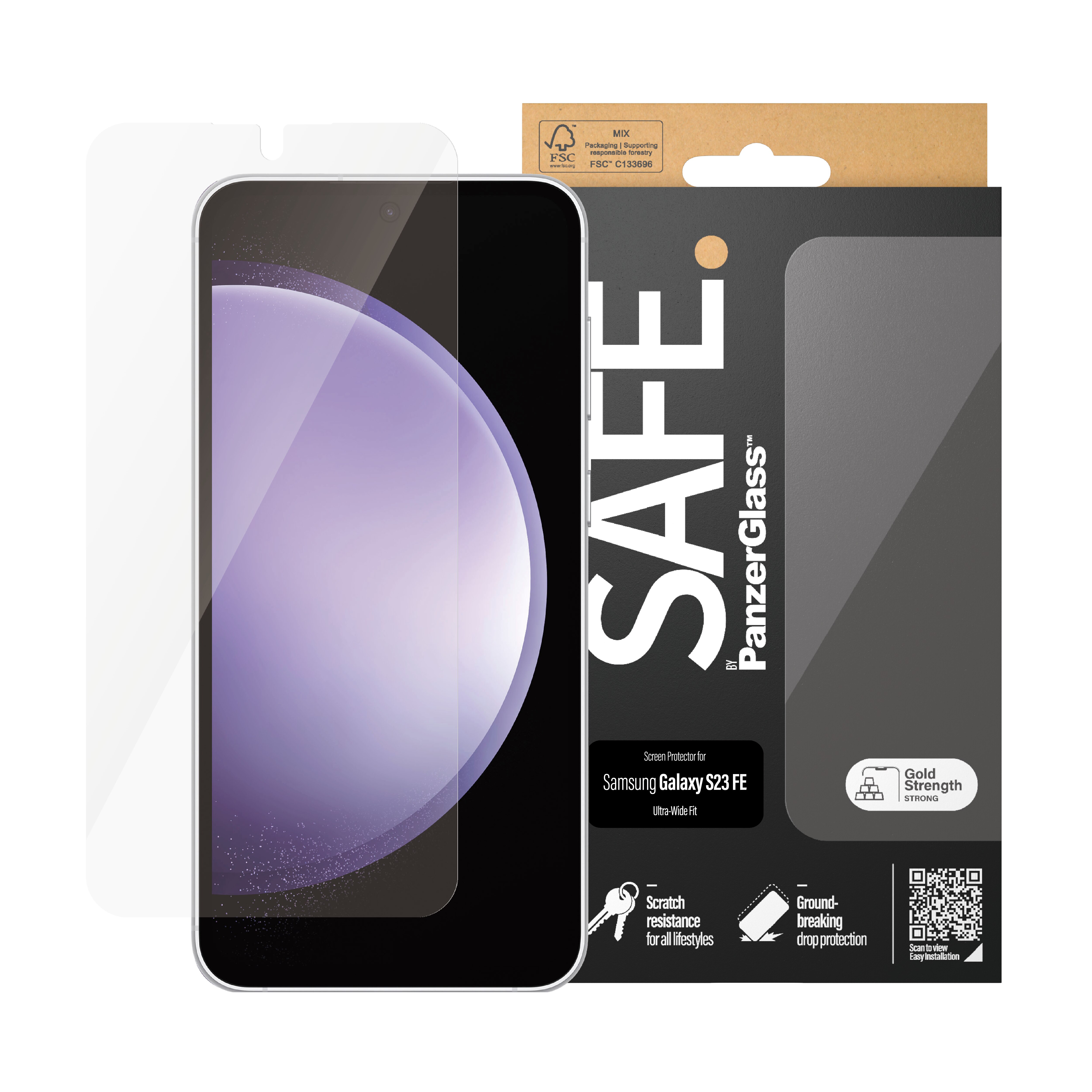 Samsung Galaxy S23 FE Displayschutz/Screen Protector Ultra Wide Fit