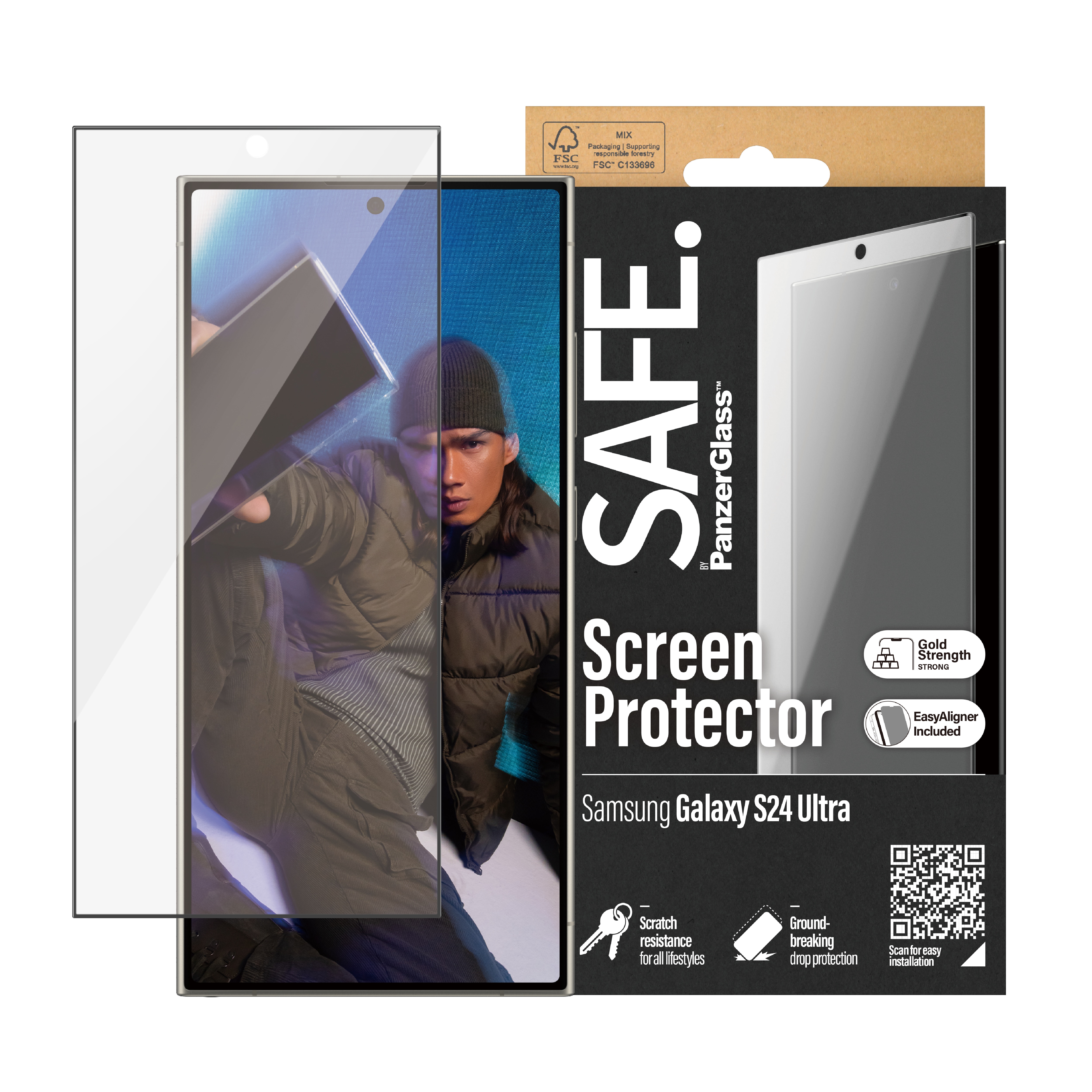 SAFE. by PanzerGlass Samsung Galaxy S24 Ultra Displayschutz Ultra