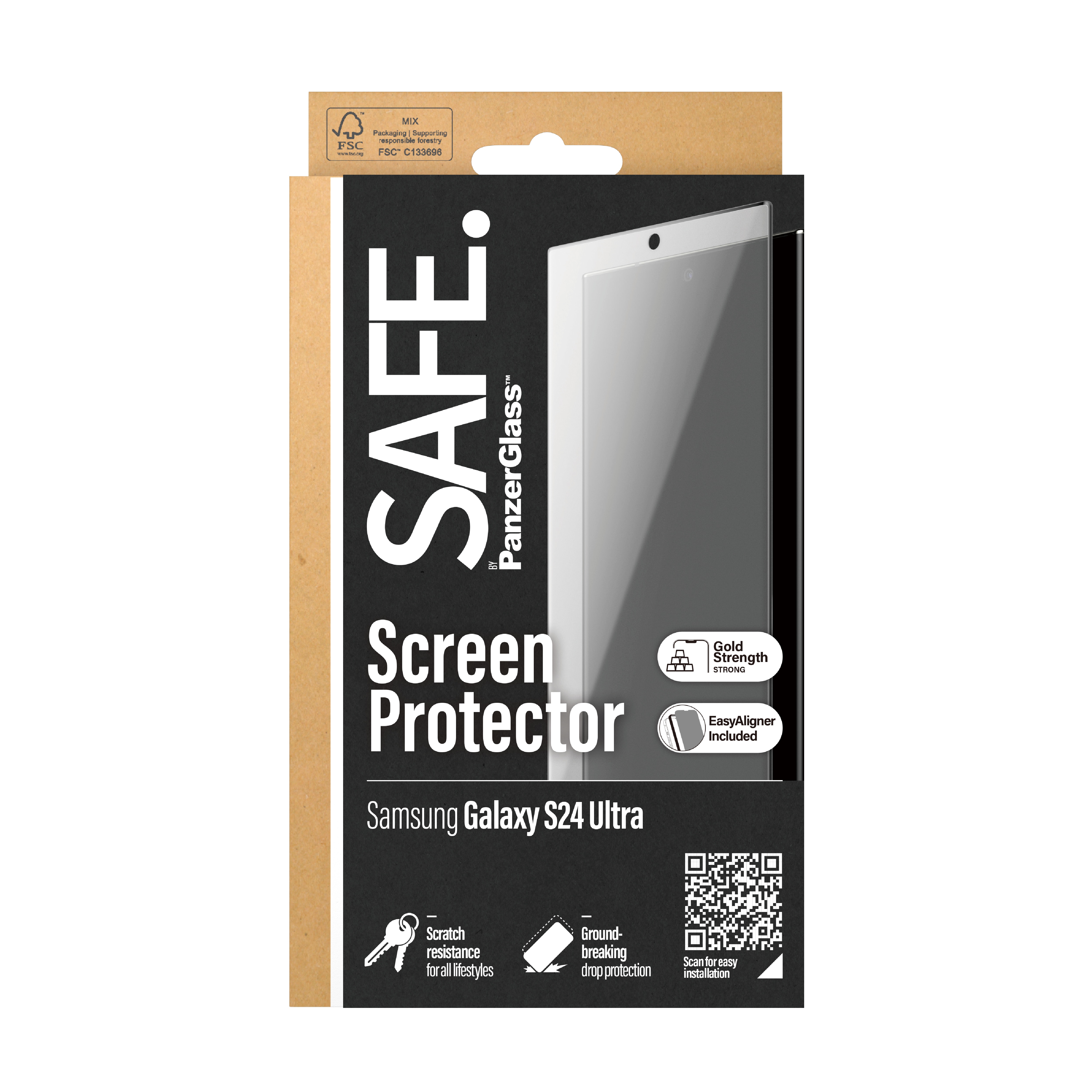 SAFE. by PanzerGlass Samsung Galaxy S24 Ultra Displayschutz Ultra Wide Fit