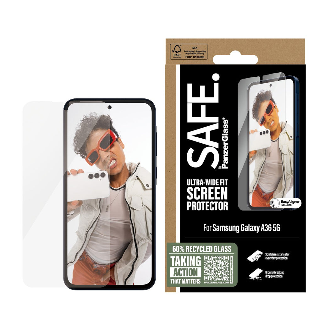 Samsung Galaxy A36 Displayschutz Ultra Wide Fit (with EasyAligner)