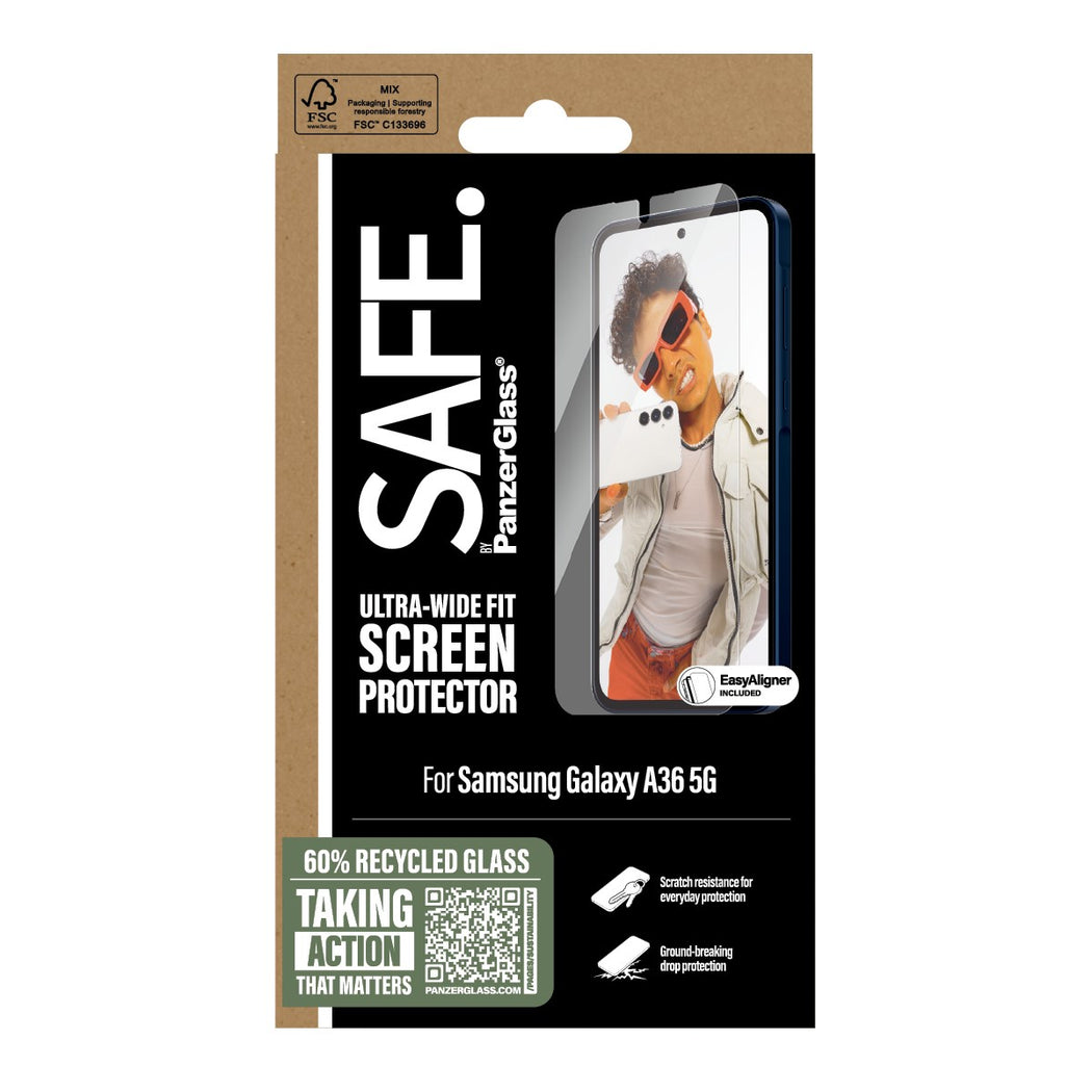 Samsung Galaxy A36 Displayschutz Ultra Wide Fit (with EasyAligner)