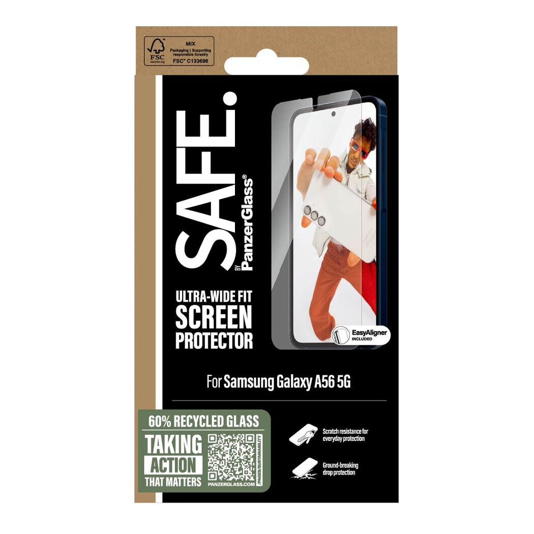 Samsung Galaxy A56 Displayschutz Ultra Wide Fit (with EasyAligner)