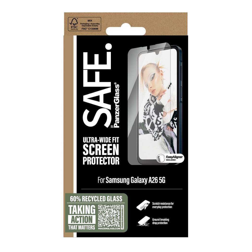 Samsung Galaxy A26 Displayschutz Ultra Wide Fit (with EasyAligner)