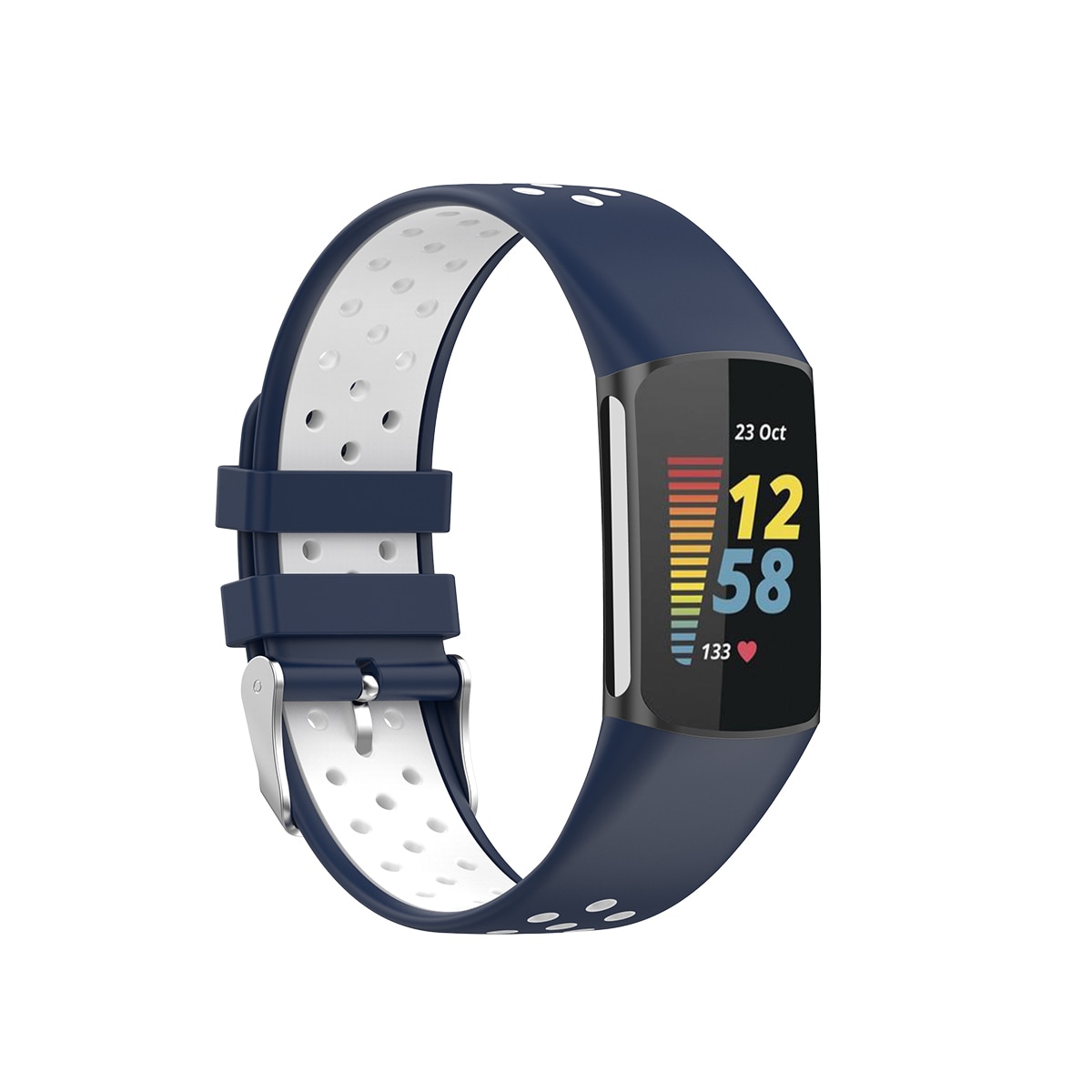Fitbit Charge 6 Sport Armband aus Silikon Blau