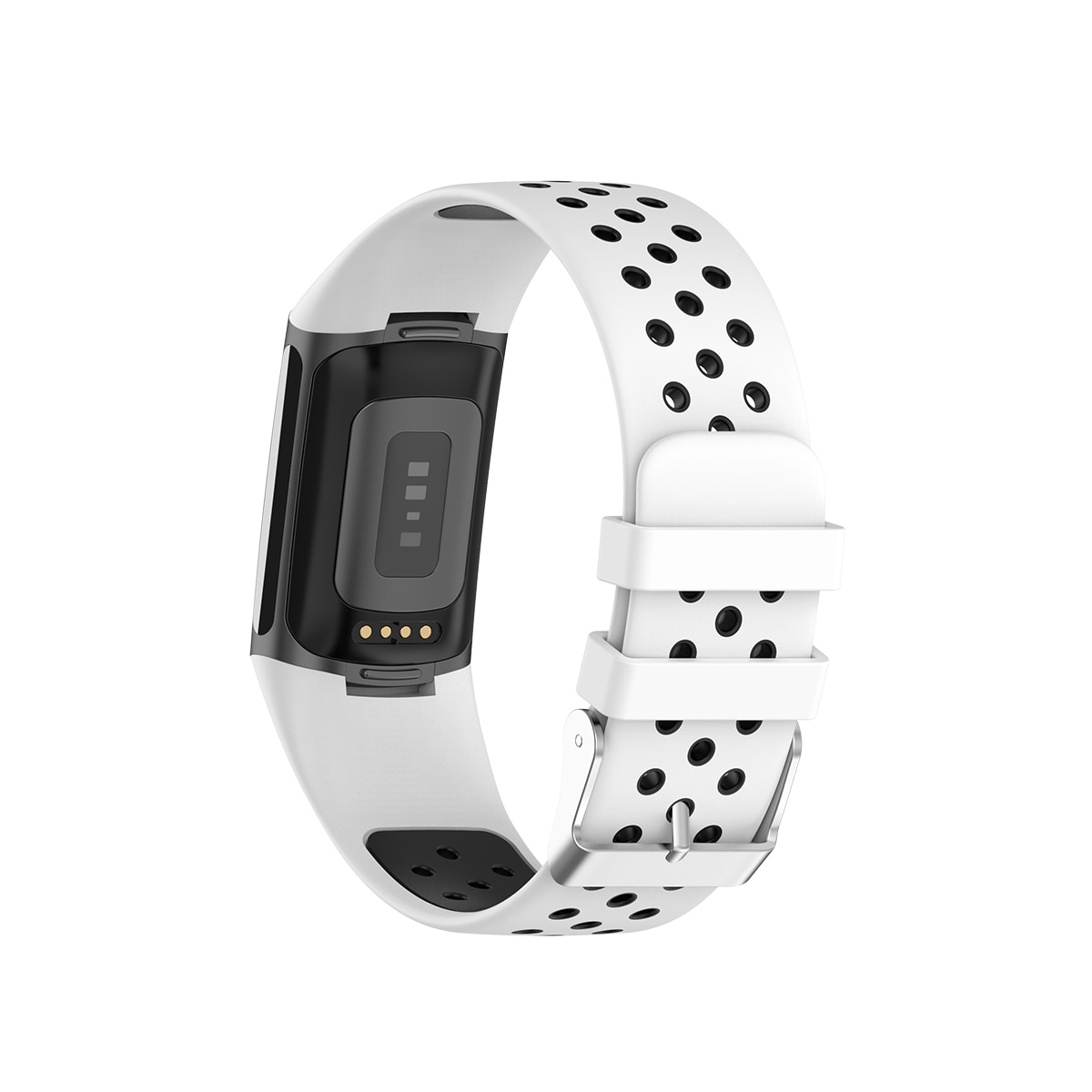 Fitbit Charge 5 Sport Armband aus Silikon Weiß