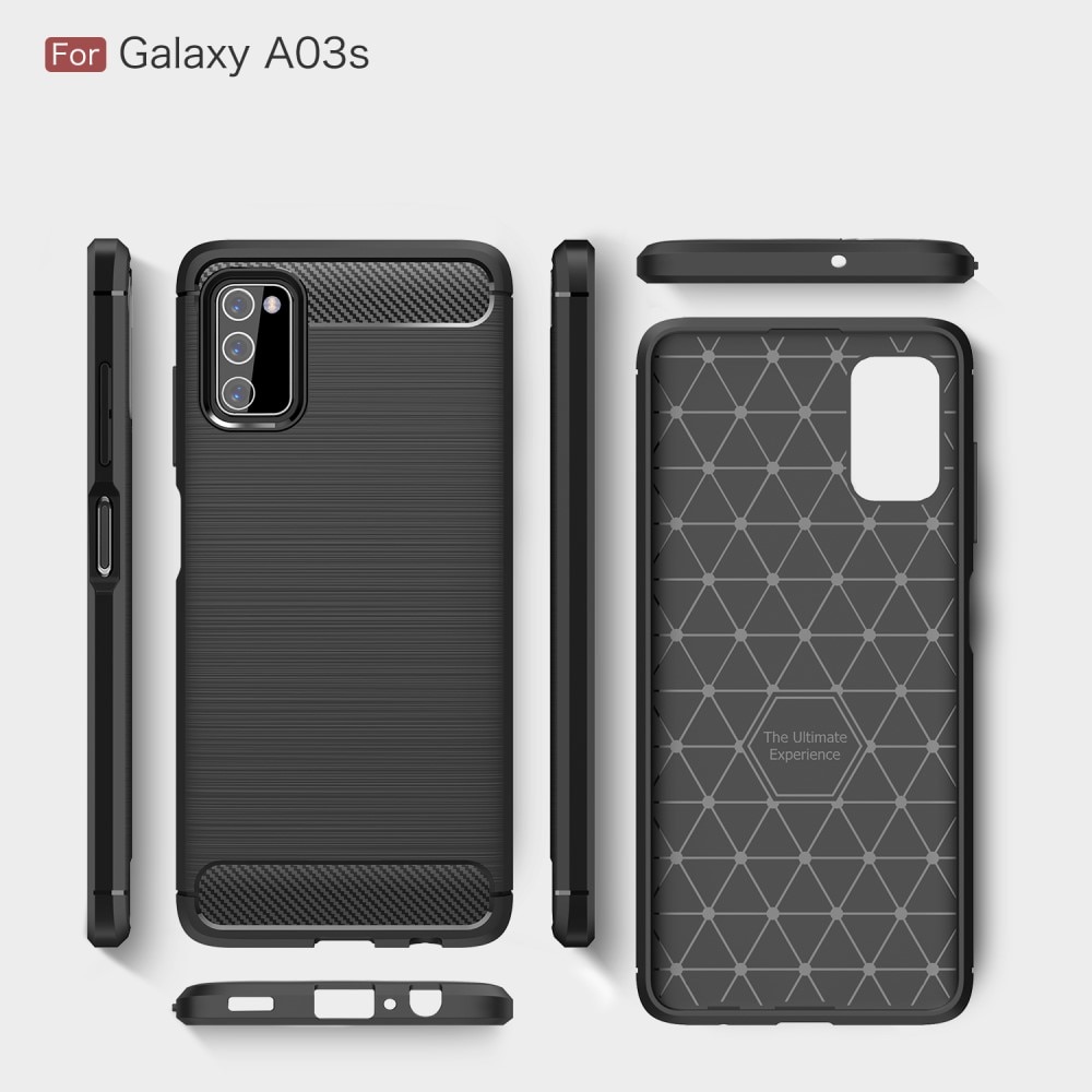 Brushed TPU Case Samsung Galaxy A03s Black