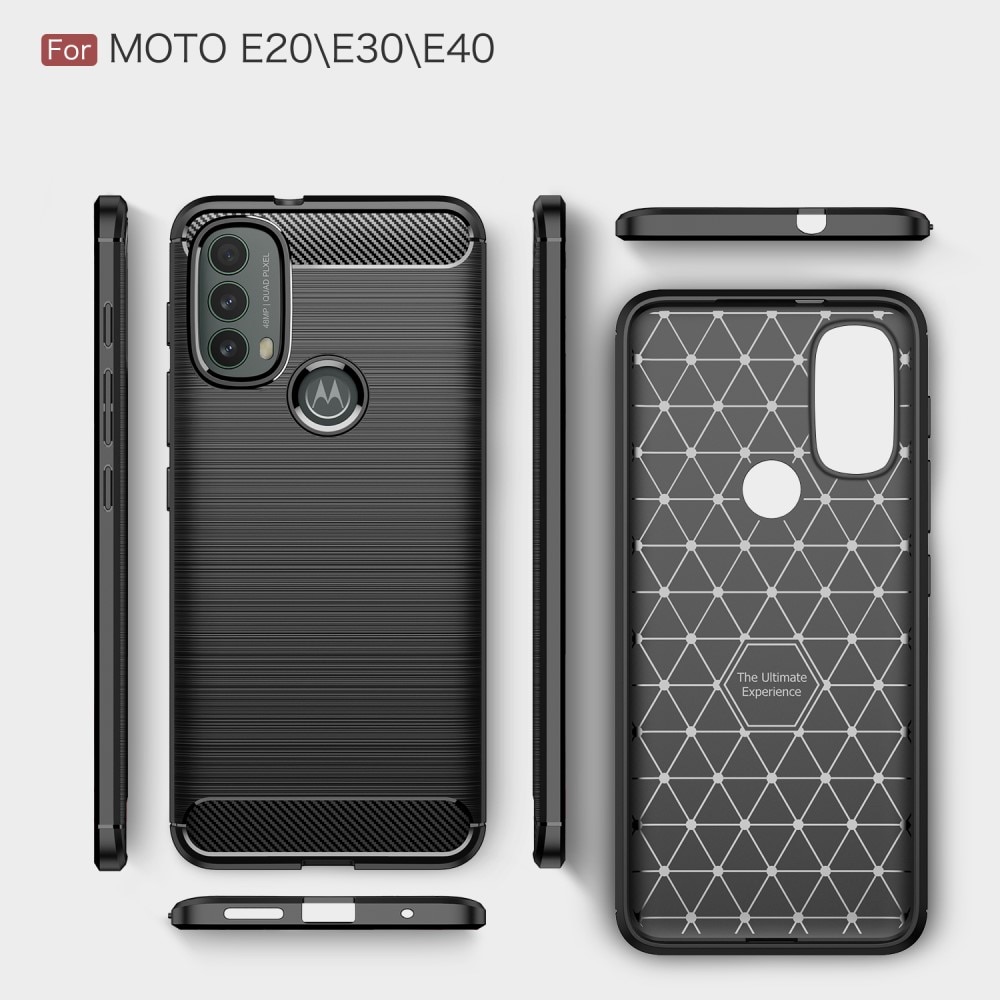 Brushed TPU Case Motorola Moto E20/E30/E40 Black