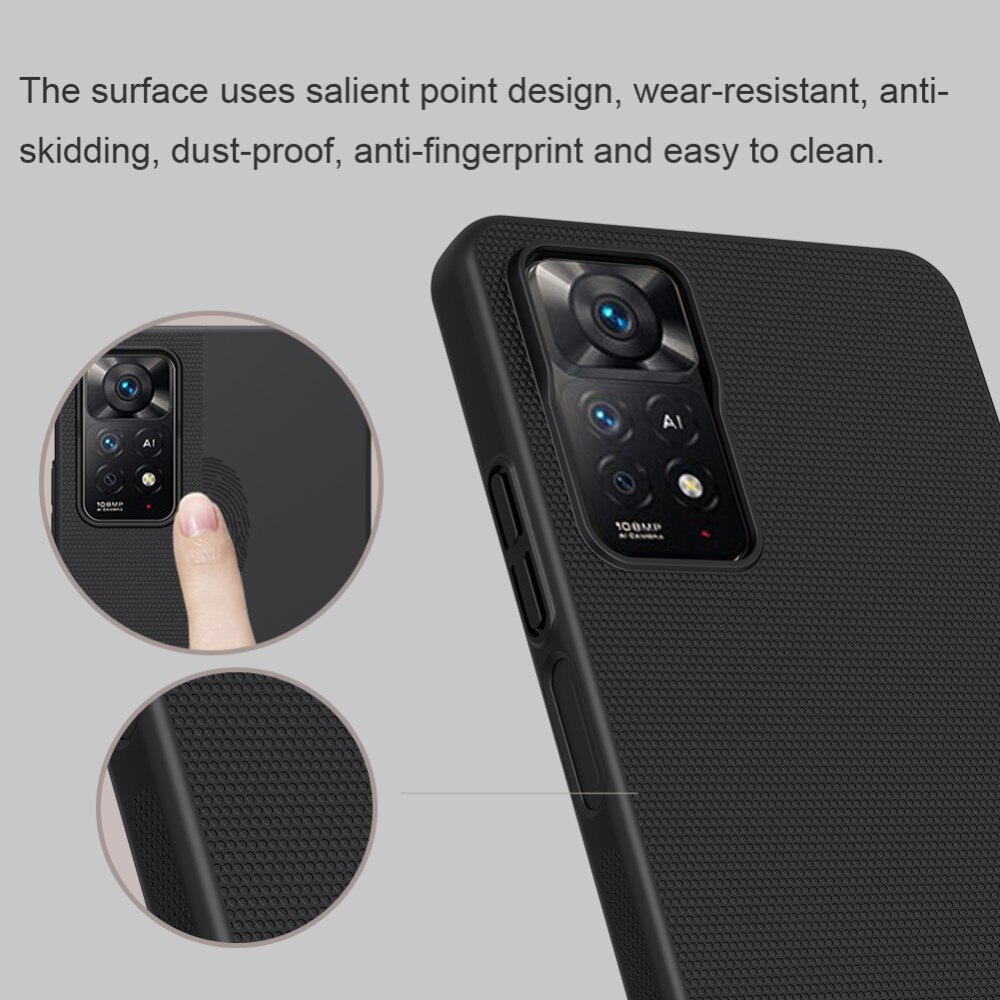 Super Frosted Shield Xiaomi Redmi Note 11 Pro Schwarz